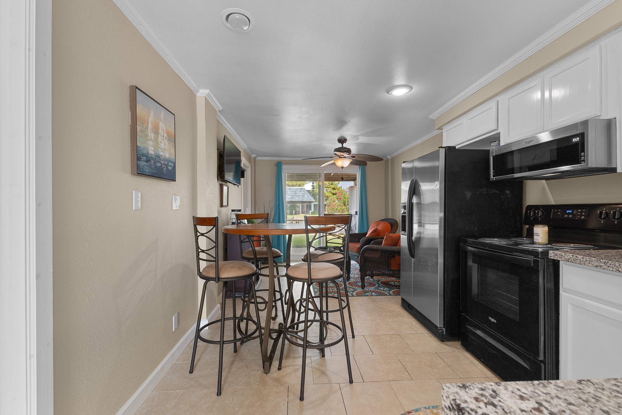 Kitchen and dining area