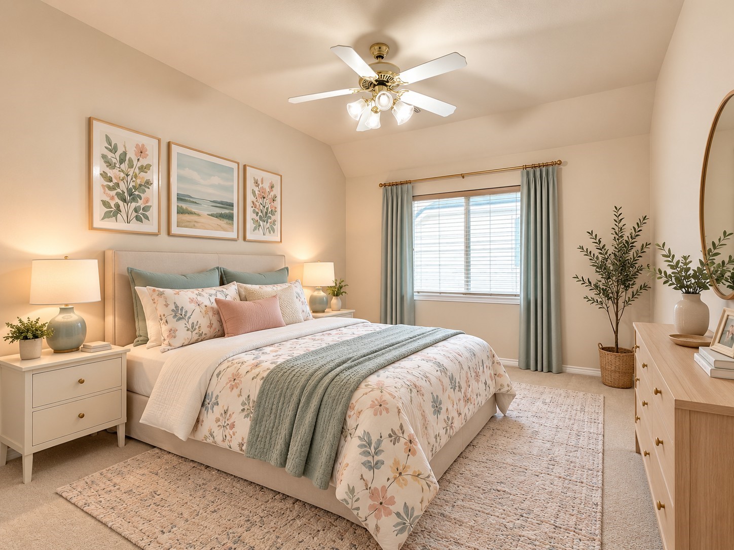 4th bedroom on 2nd floor. Furniture and dcor are digitally added for illustrative purposes only. Property is currently vacant.
