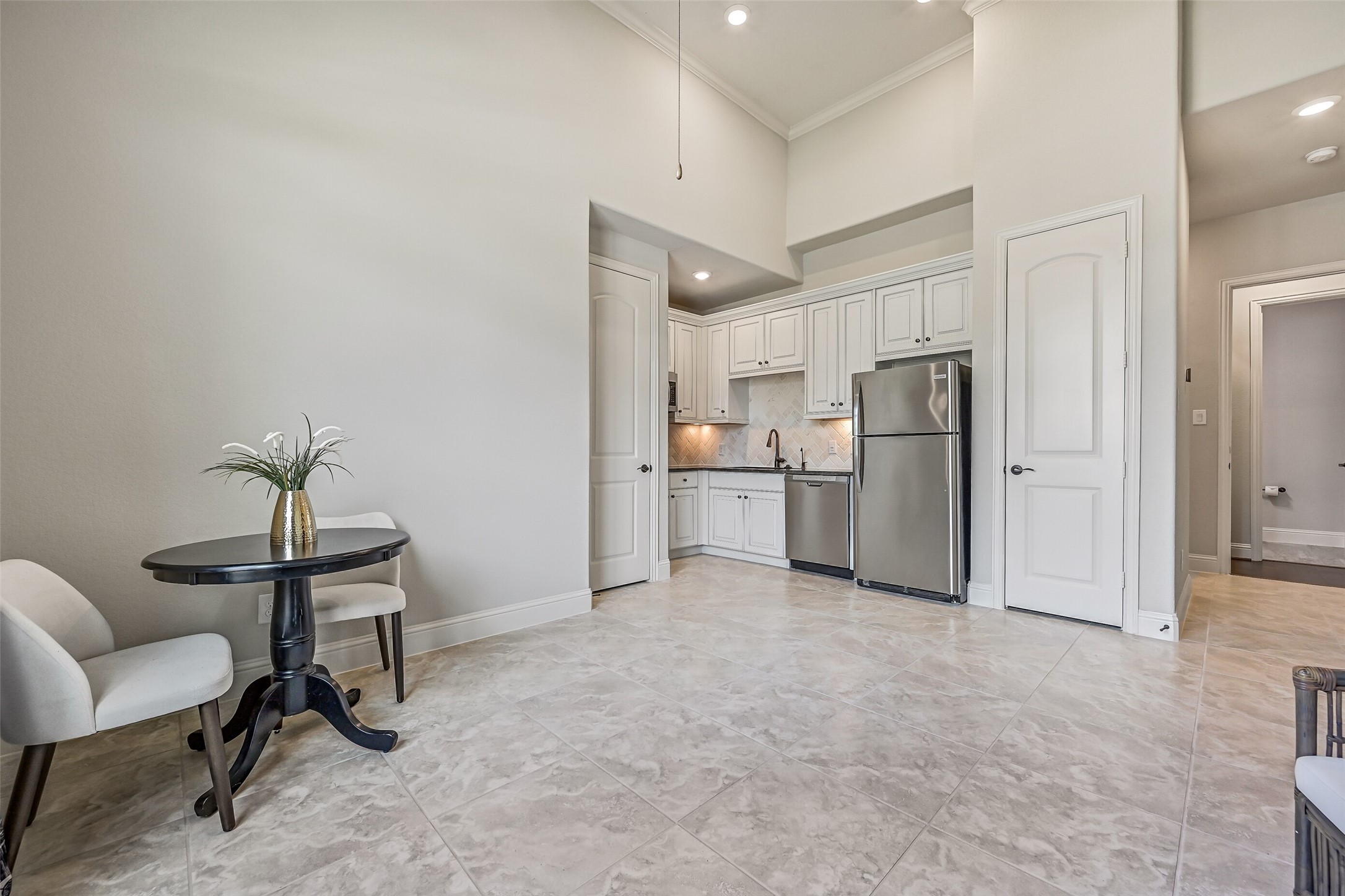 And here's something special! This home includes a separate 1-bedroom apartment with its own front porch entrance & lockable interior connection. The apartment features a spacious living area, full kitchenette with refrigerator, dishwasher & microwave, plus its own laundry closet, bedroom & full bath!