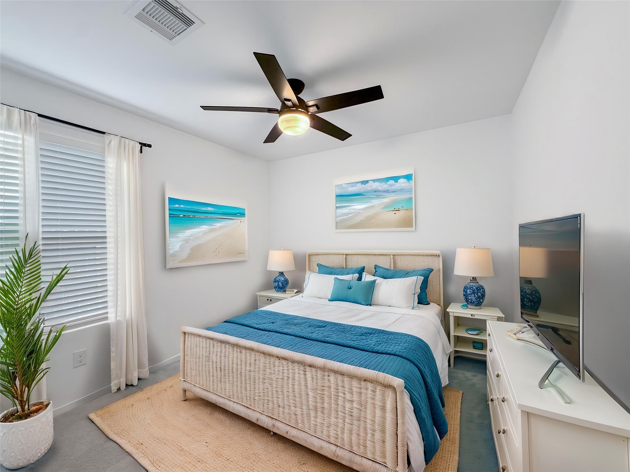 Fourth Bedroom...this photo is virtually staged