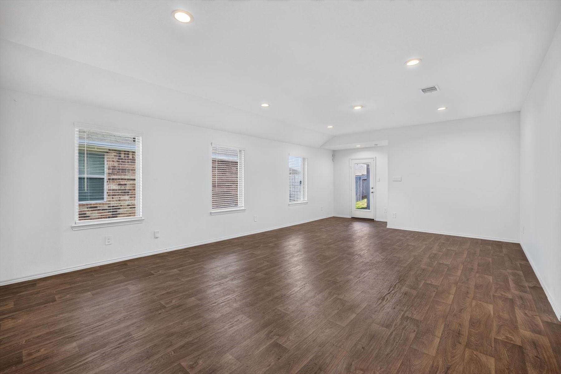 Bright and spacious living and dining areas.