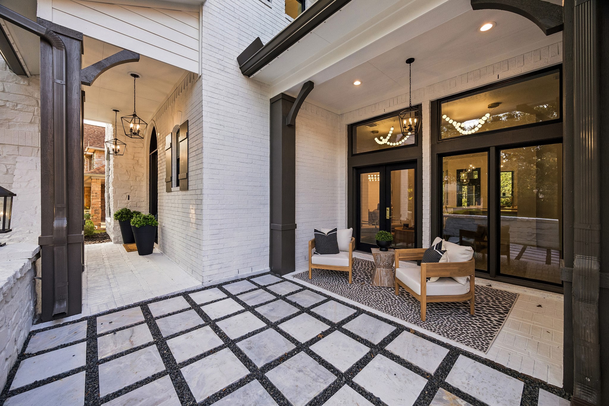 Marble stone steps in your courtyard