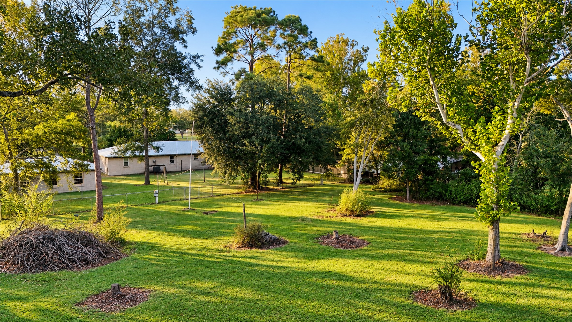 Backyard is cleared and ready for the new owner!