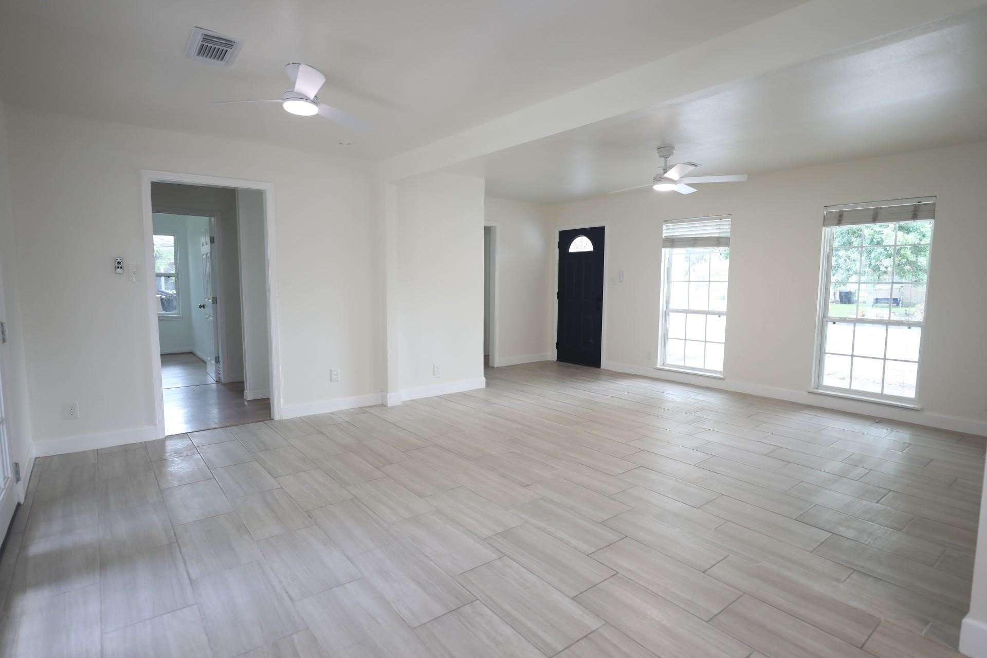 Large living, dining areas Large living, dining areas