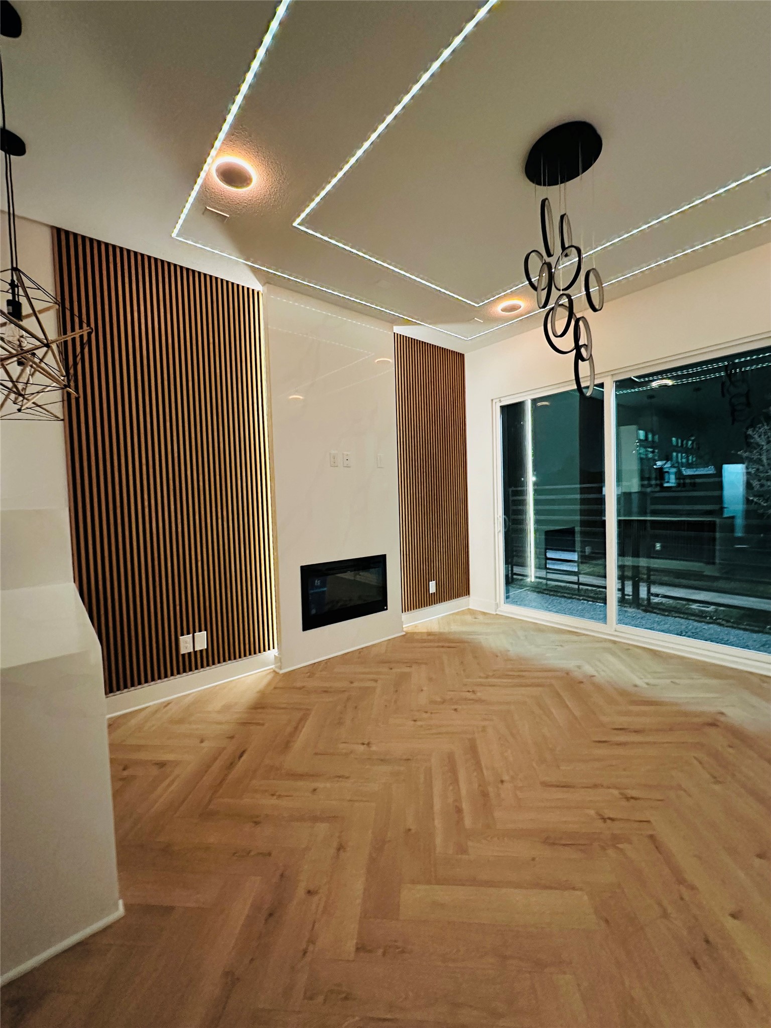 Night time or day time...each equally just as beautiful in this living room.