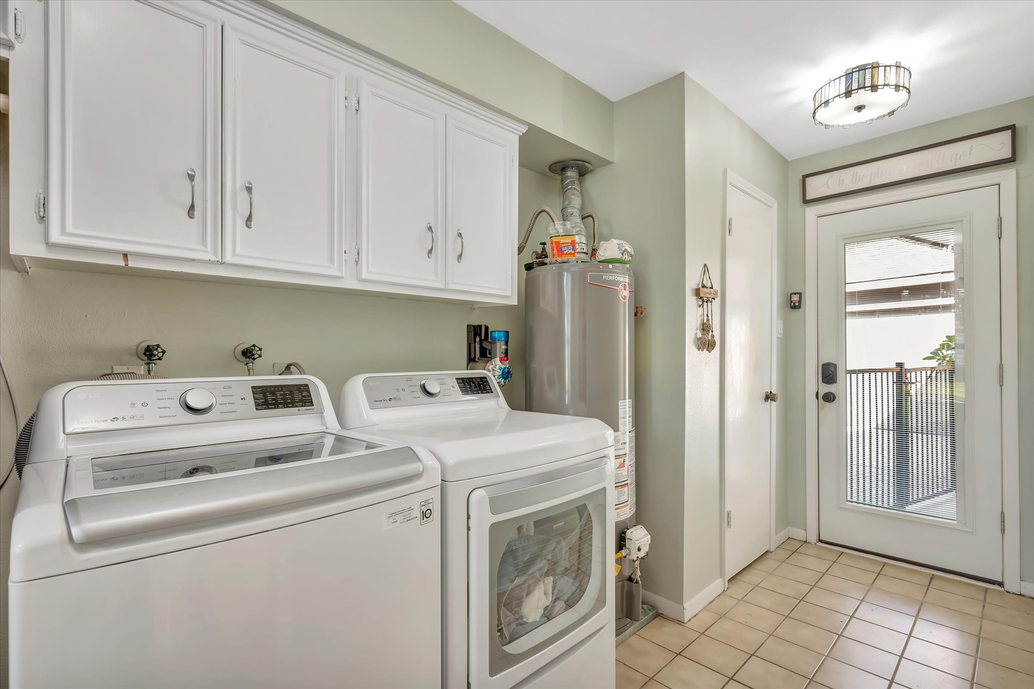 UTILITY ROOM IN HOUSE: WATER HEATER IS DOWNSTAIRS- INSURANCE LIFESAVOR!