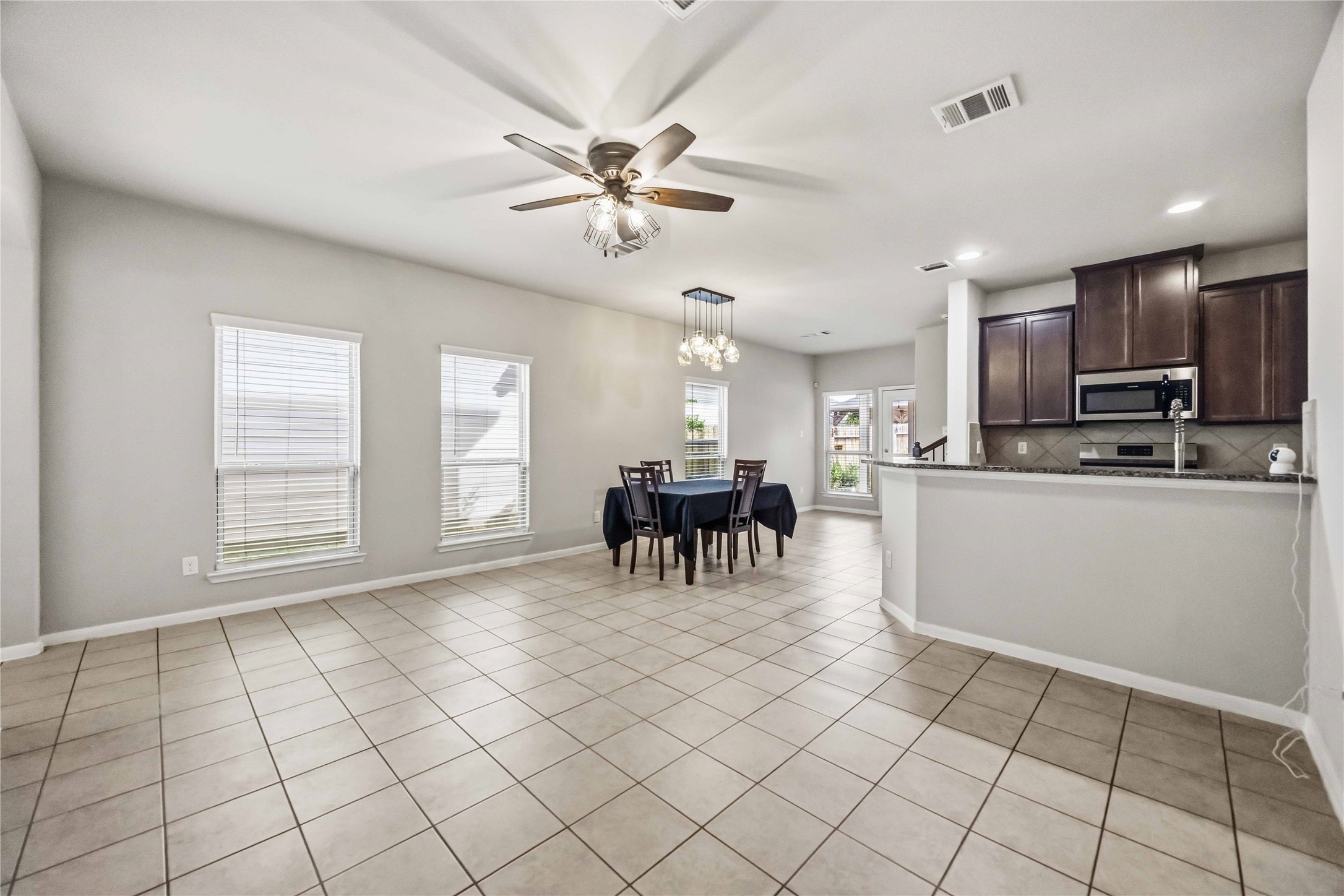 another view of the living and dining room