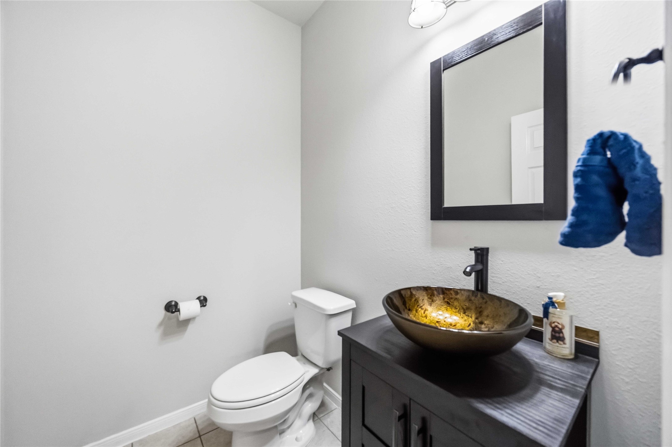 Half bathroom downstairs.