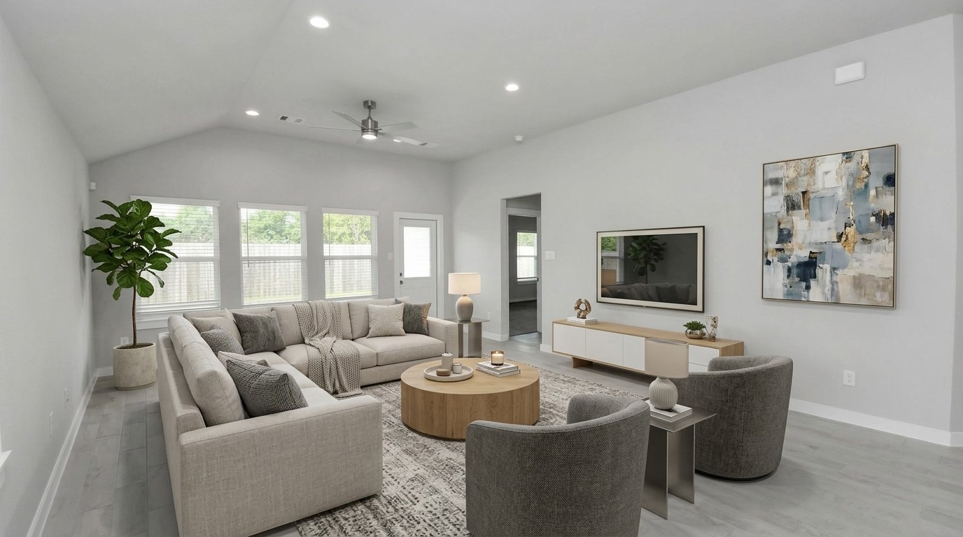 Virtually Staged - Living Room. Sample photo of completed home with similar floor plan. Actual colors and selections may vary.