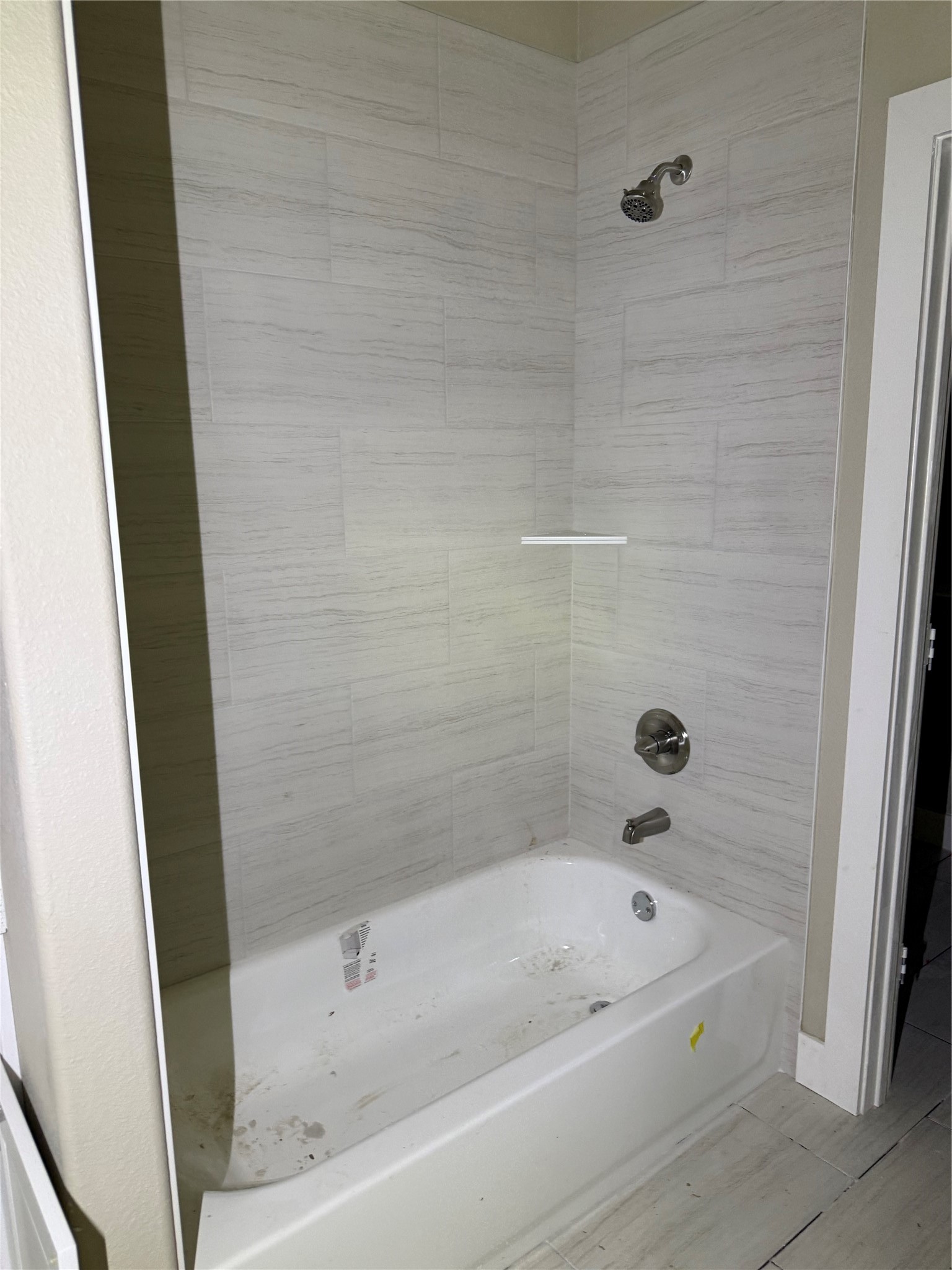 Master bathroom with large walk-in closet