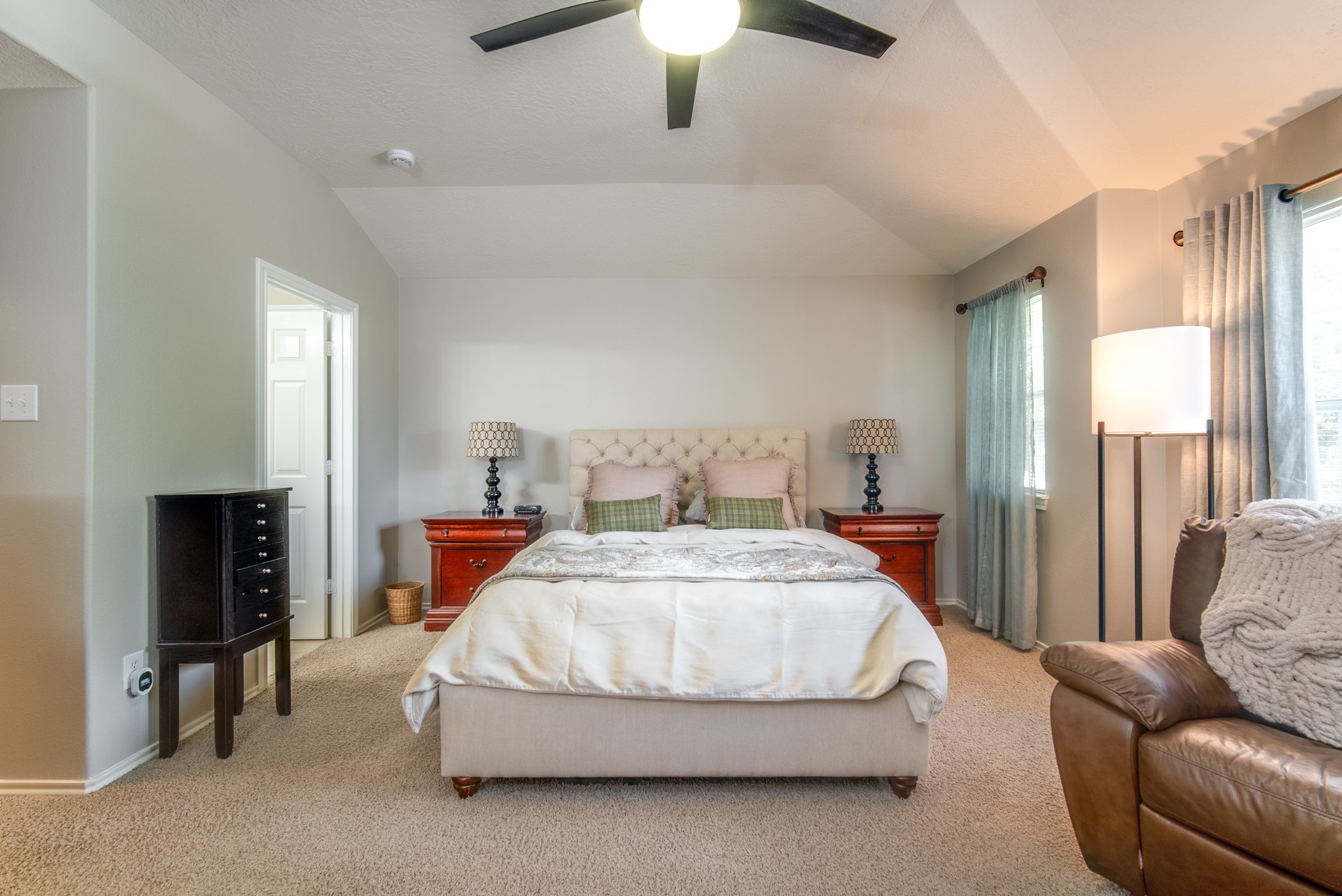 Primary suite offers spacious closet and a spacious bathroom