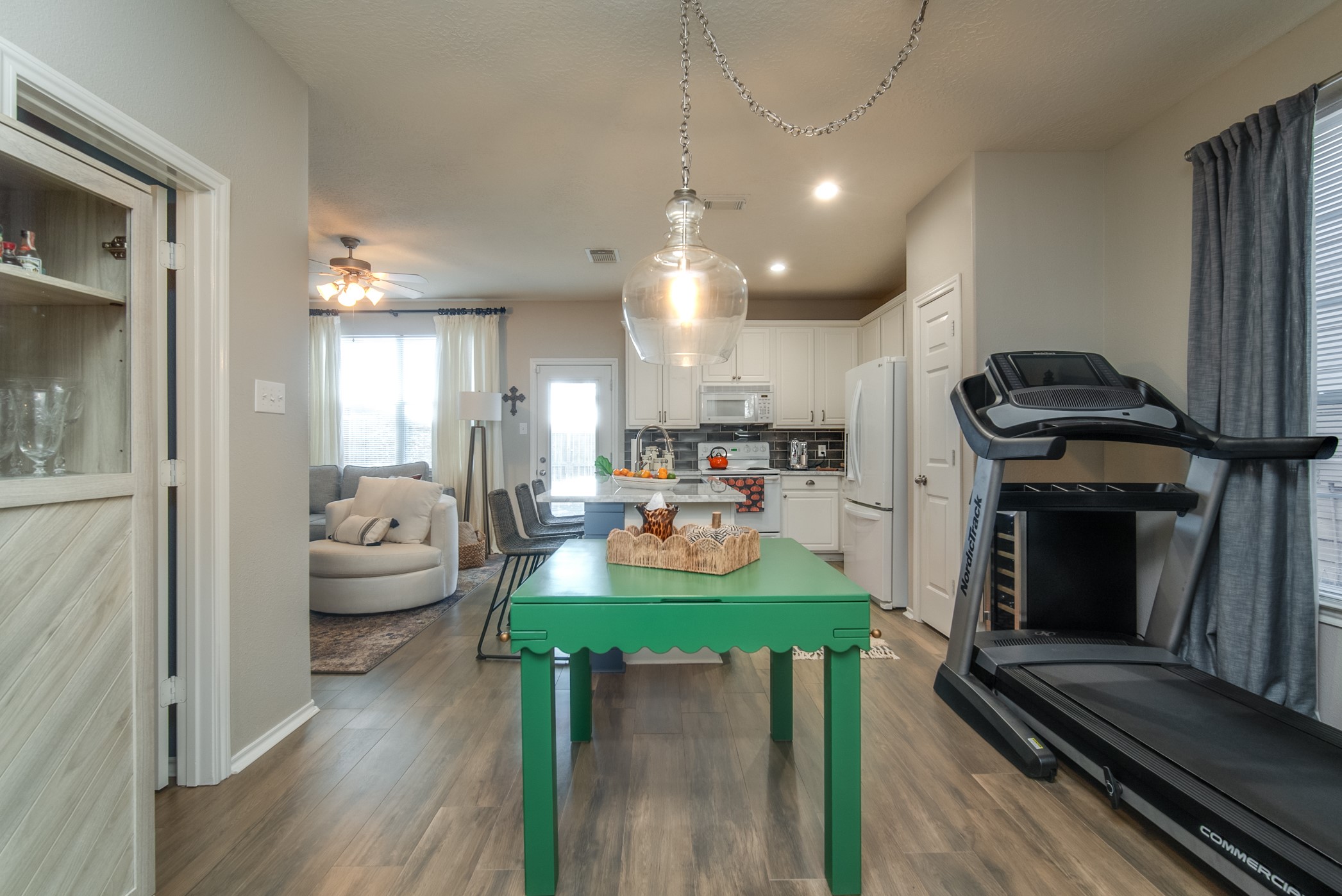 View of the dining area or flexible space