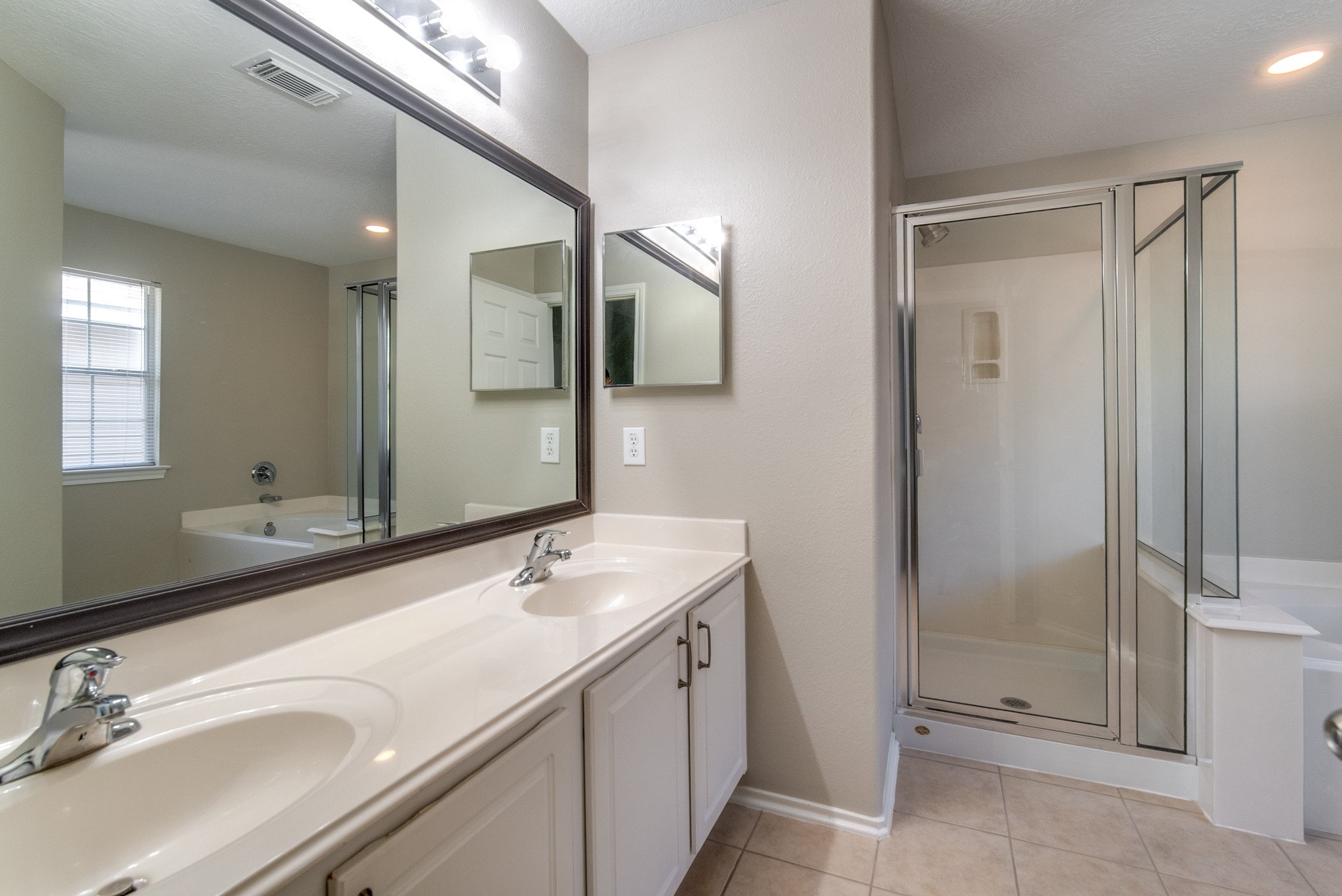 Large primary bathroom