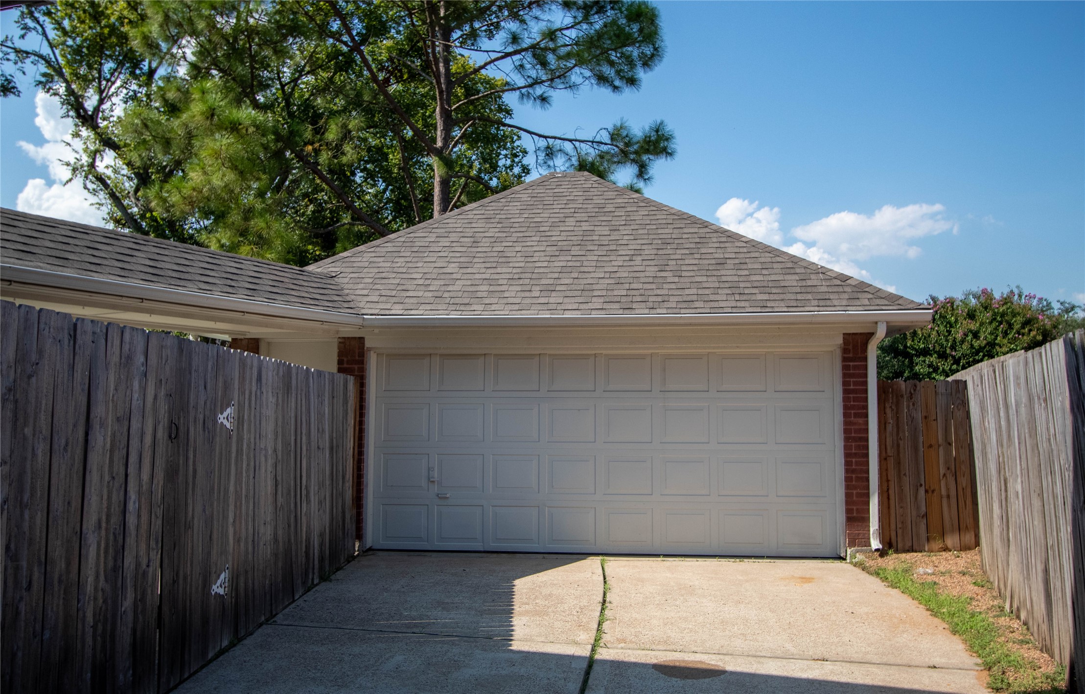 Detached 2-car garage.