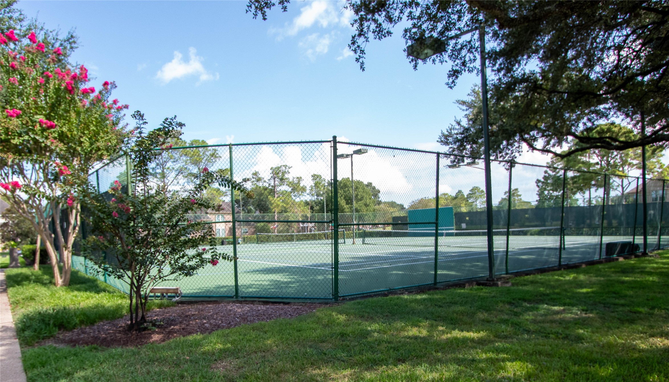 Another view of tennis court.