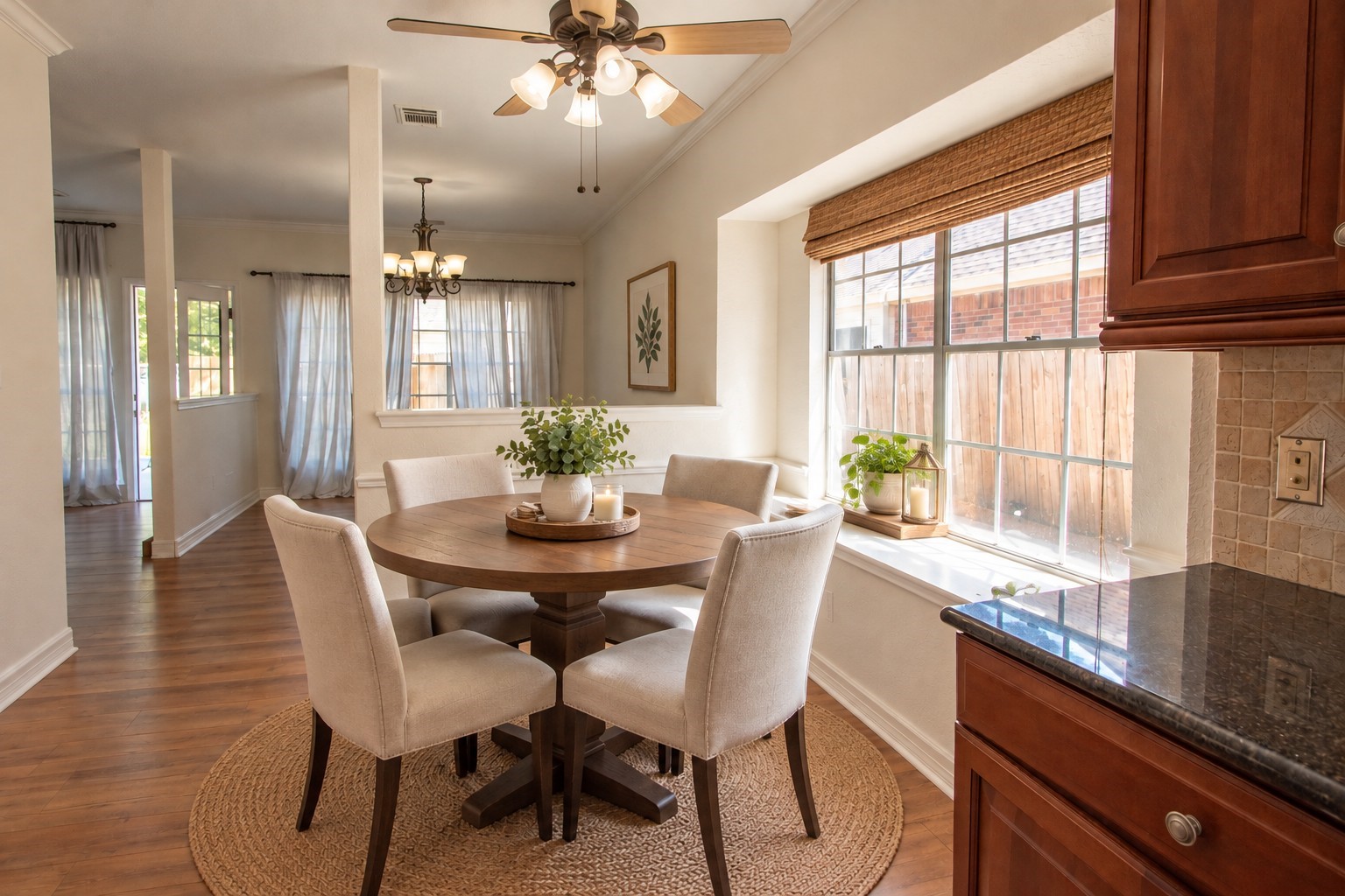 Virtual staging of The Breakfast area