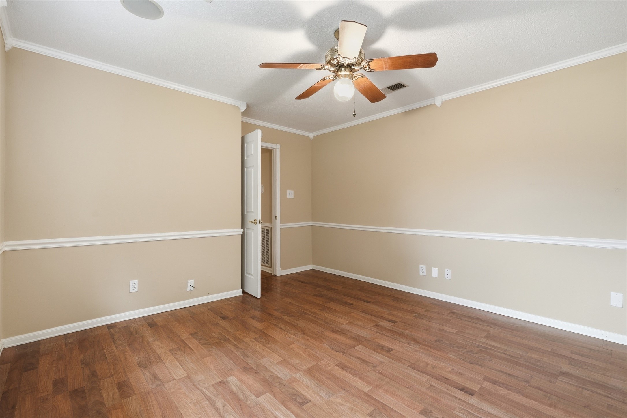 Another view of the first secondary bedroom upstairs.