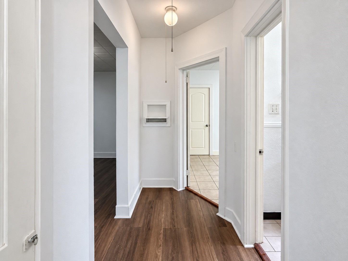 Hall leading to bedrooms