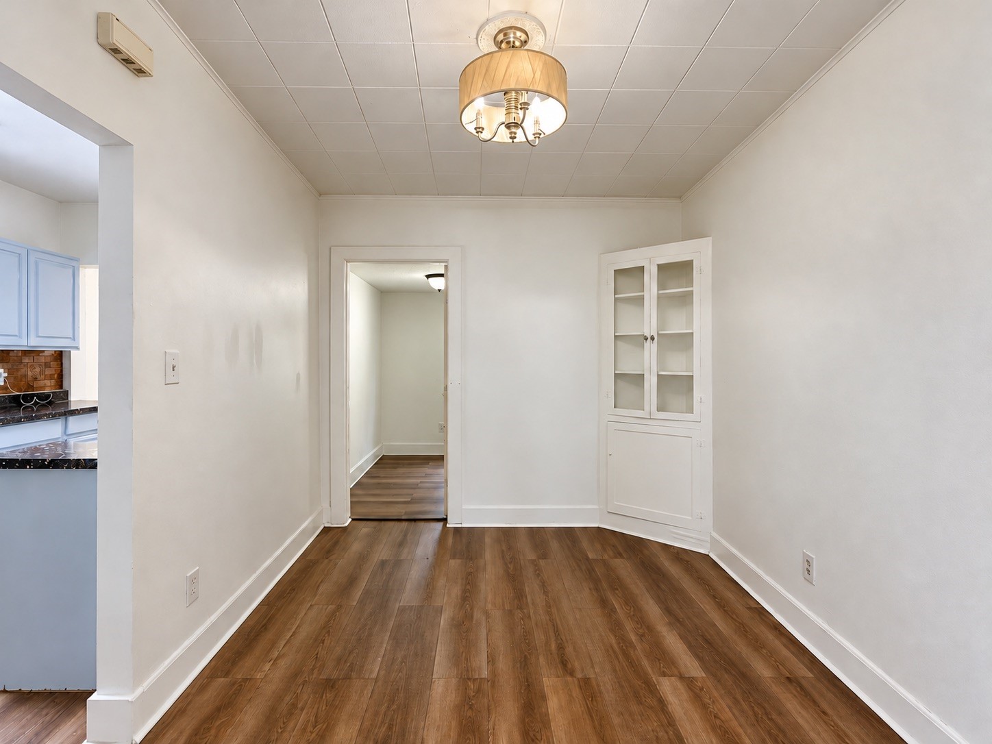 Formal dining space off the kitchen