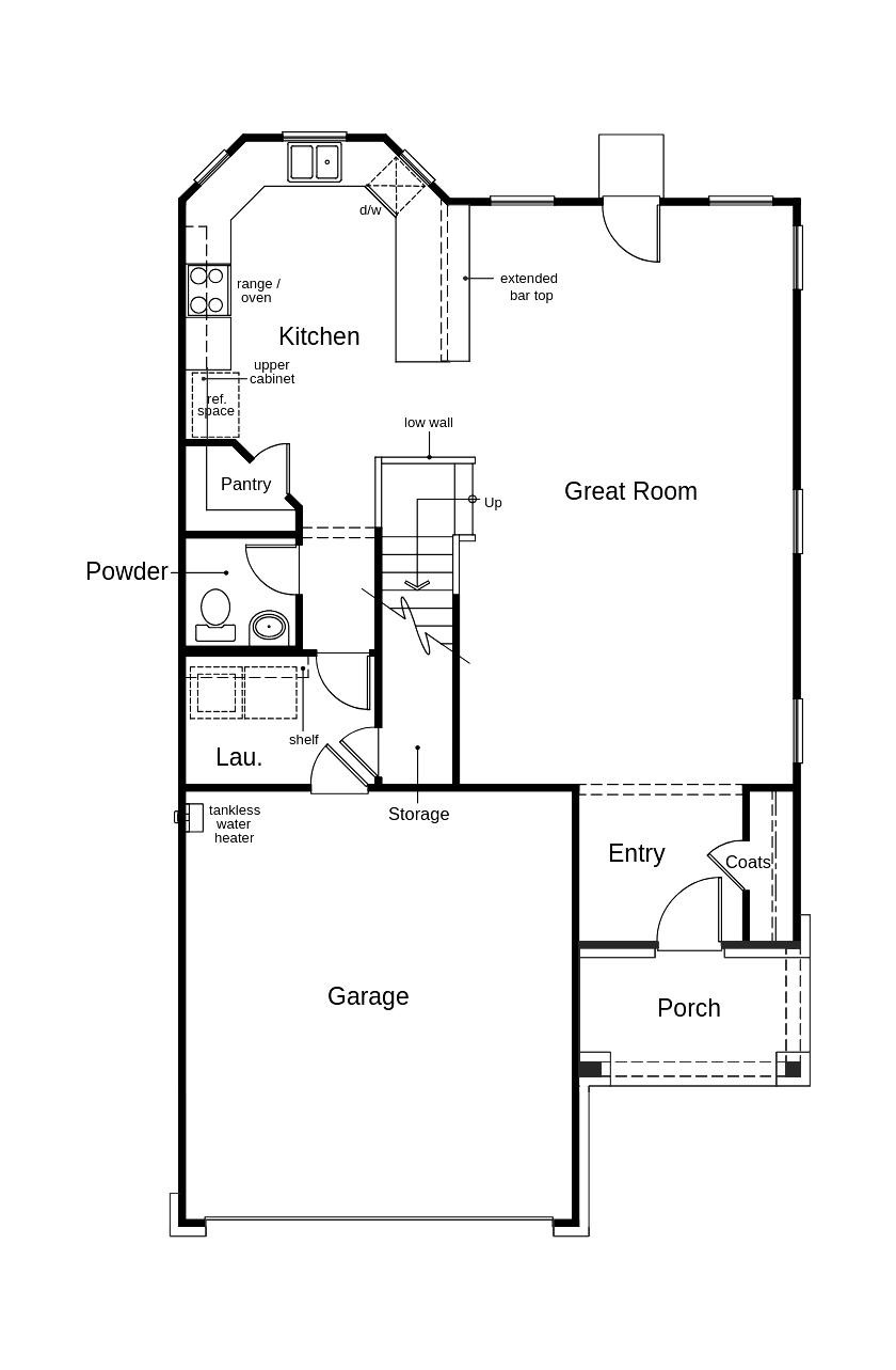 This floor plan features 3 bedrooms, 2 full baths, 1 half bath and over 2,000 square feet of living space.
