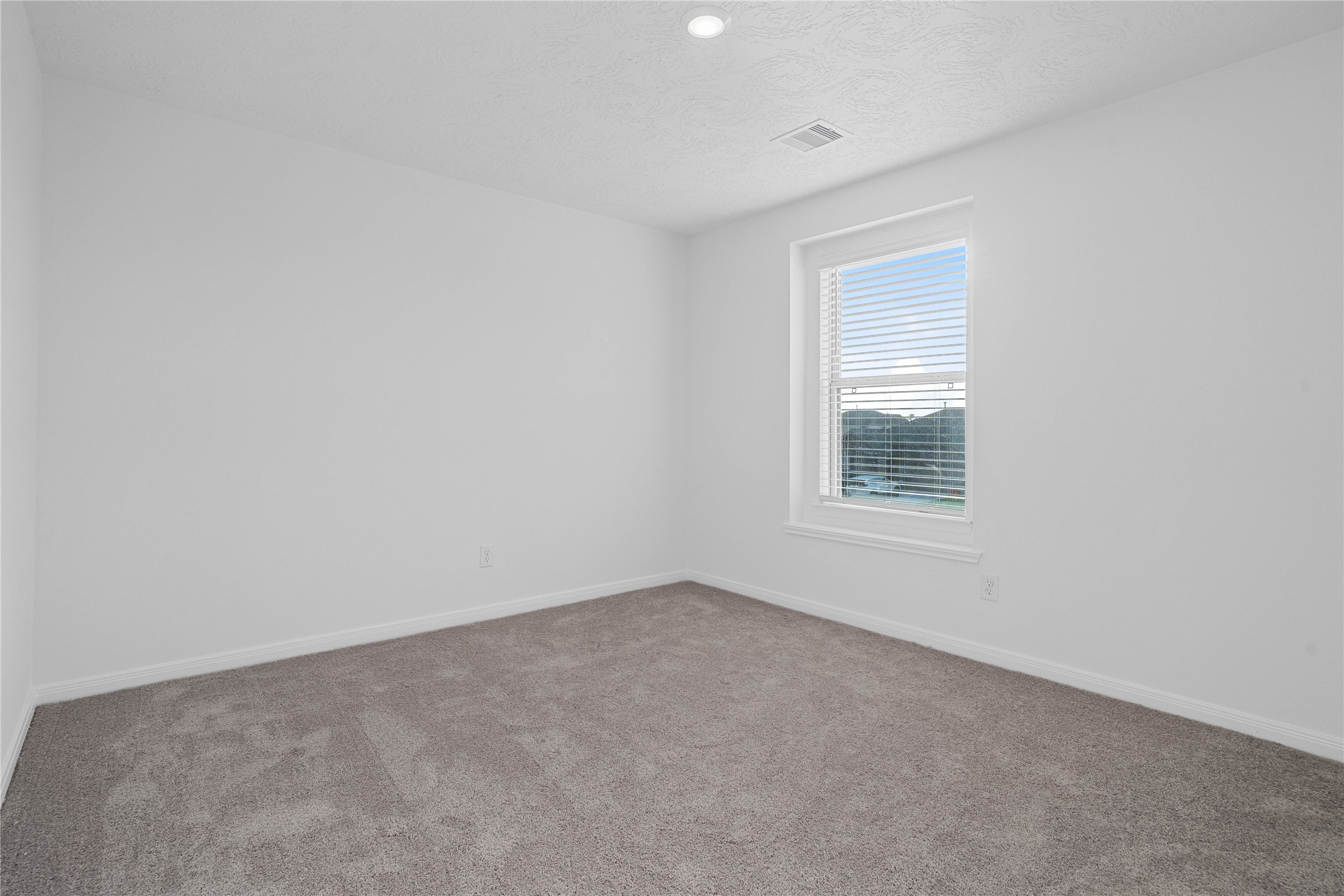 Enjoy another inviting bedroom with plush gray carpeting and clean, neutral finishes that make the space easy to personalize. Whether used as a guest room, creative space, or additional bedroom, it offers comfort and flexibility.