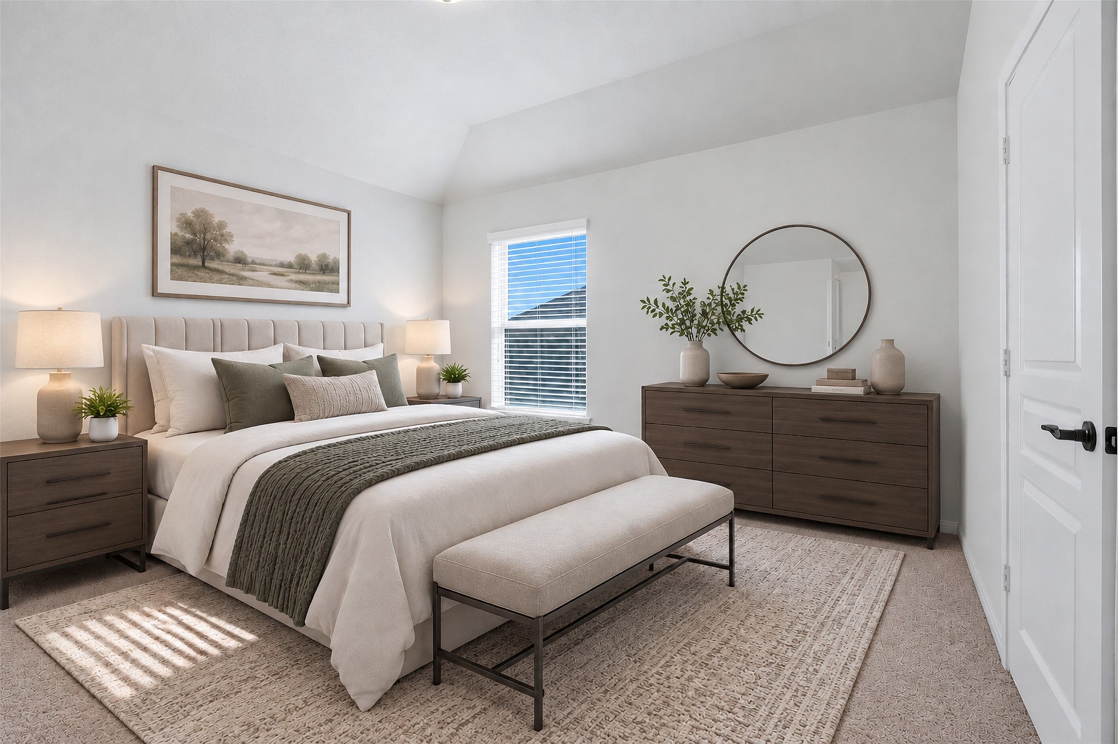 Secondary Bedroom - Digitally Staged