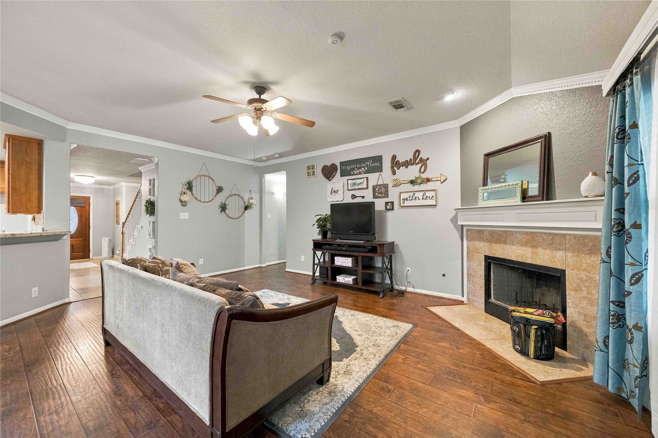 Family Room with Fireplace