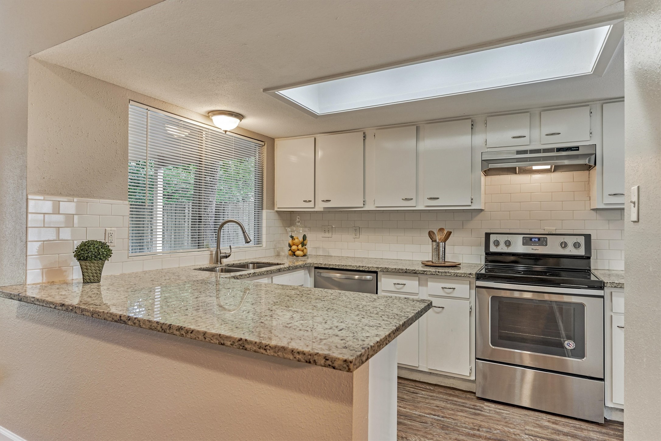 Kitchen updates include granite counter tops, stainless steel appliances and, subway tile backsplash. Kitchen updates include granite counter tops, stainless steel appliances and, subway tile backsplash.