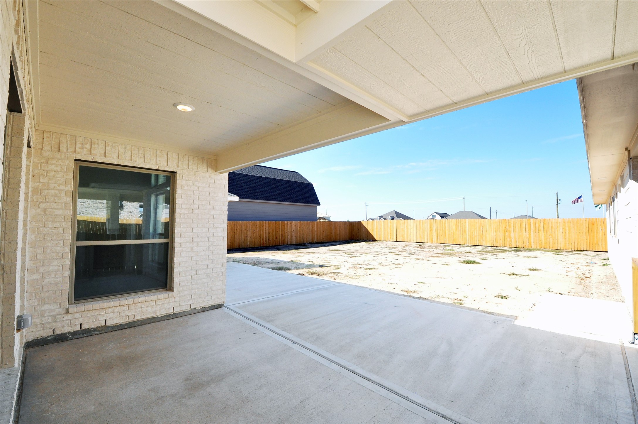 Covered Patio area off the porte coacher.