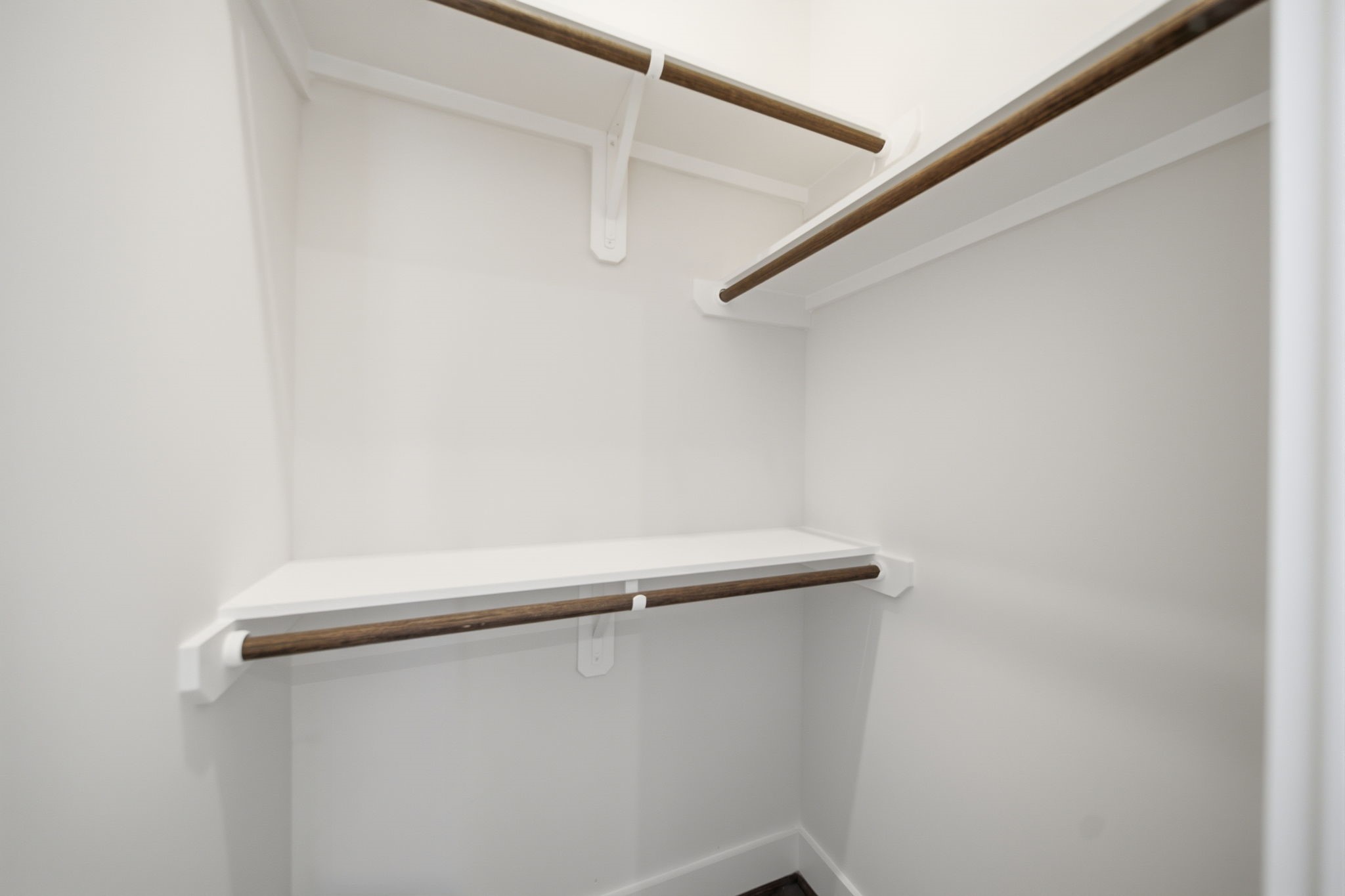 walk-in closets in the secondary bedrooms