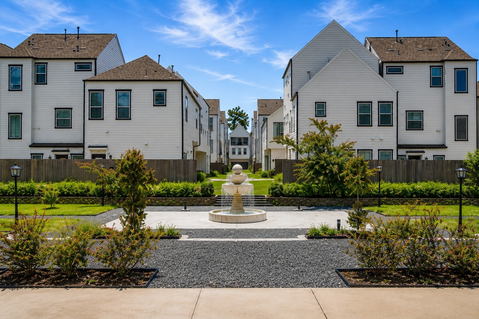 Front elevation showcasing modern traditional architecture