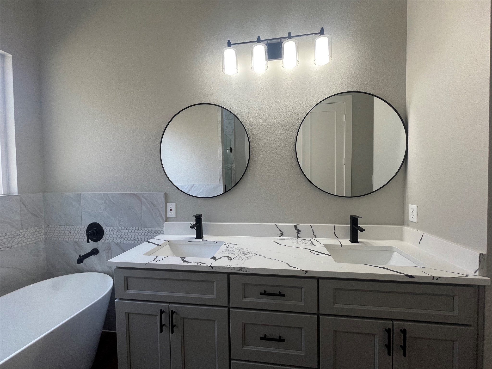 28811 Champion Oak primary double vanity
