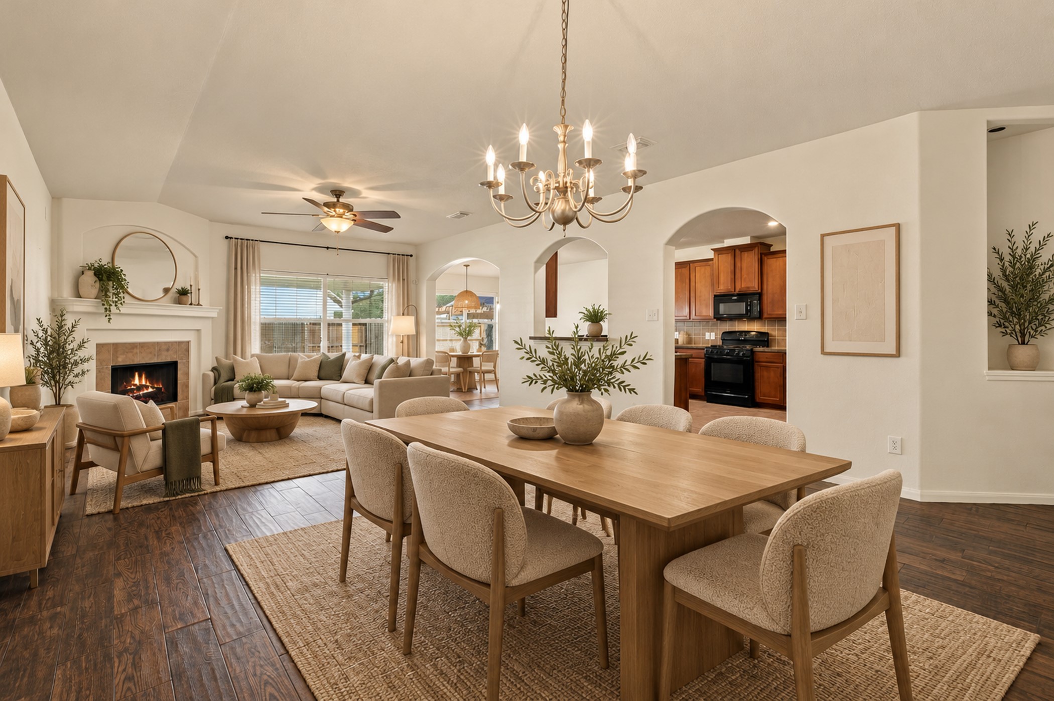 virtually staged Dining & Living virtually staged Dining & Living