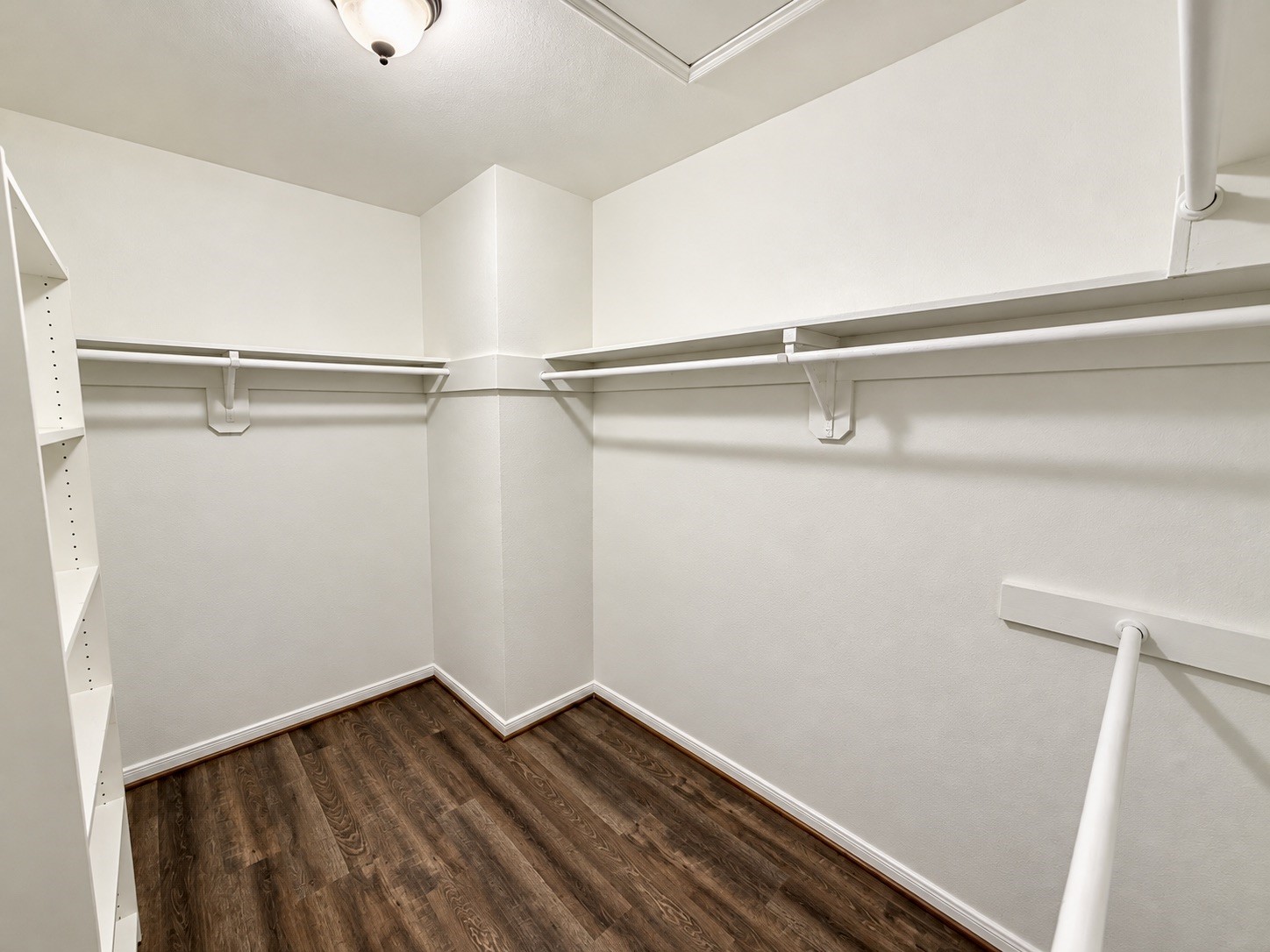 Walk in Primary Closet is super spacious!