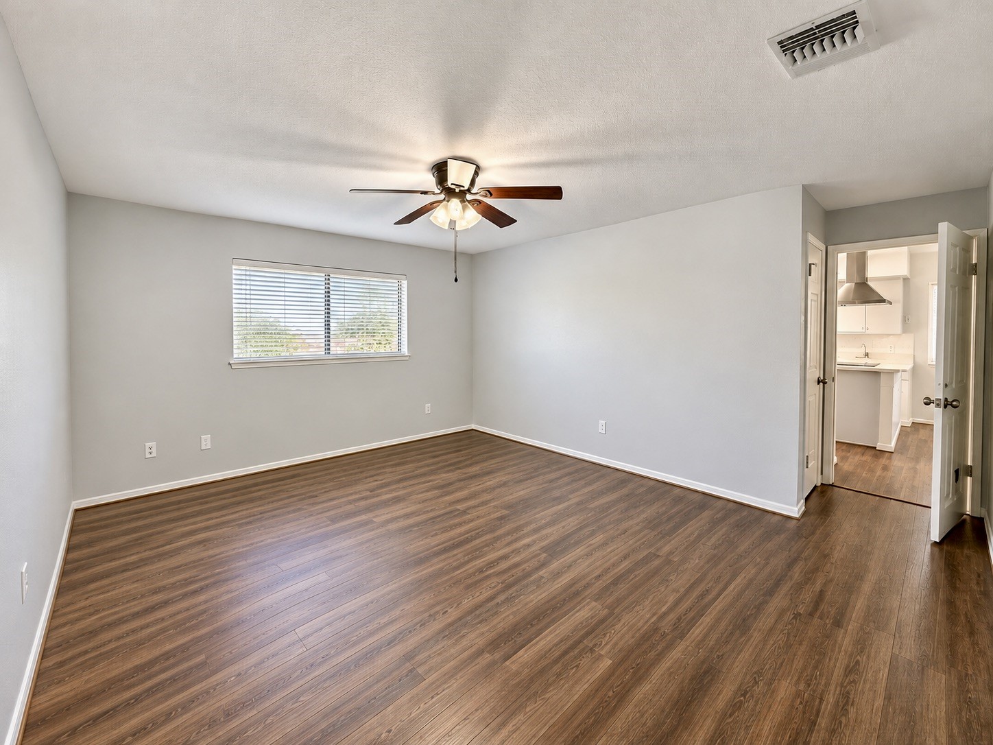 Primary Bedroom is super spacious and bright.