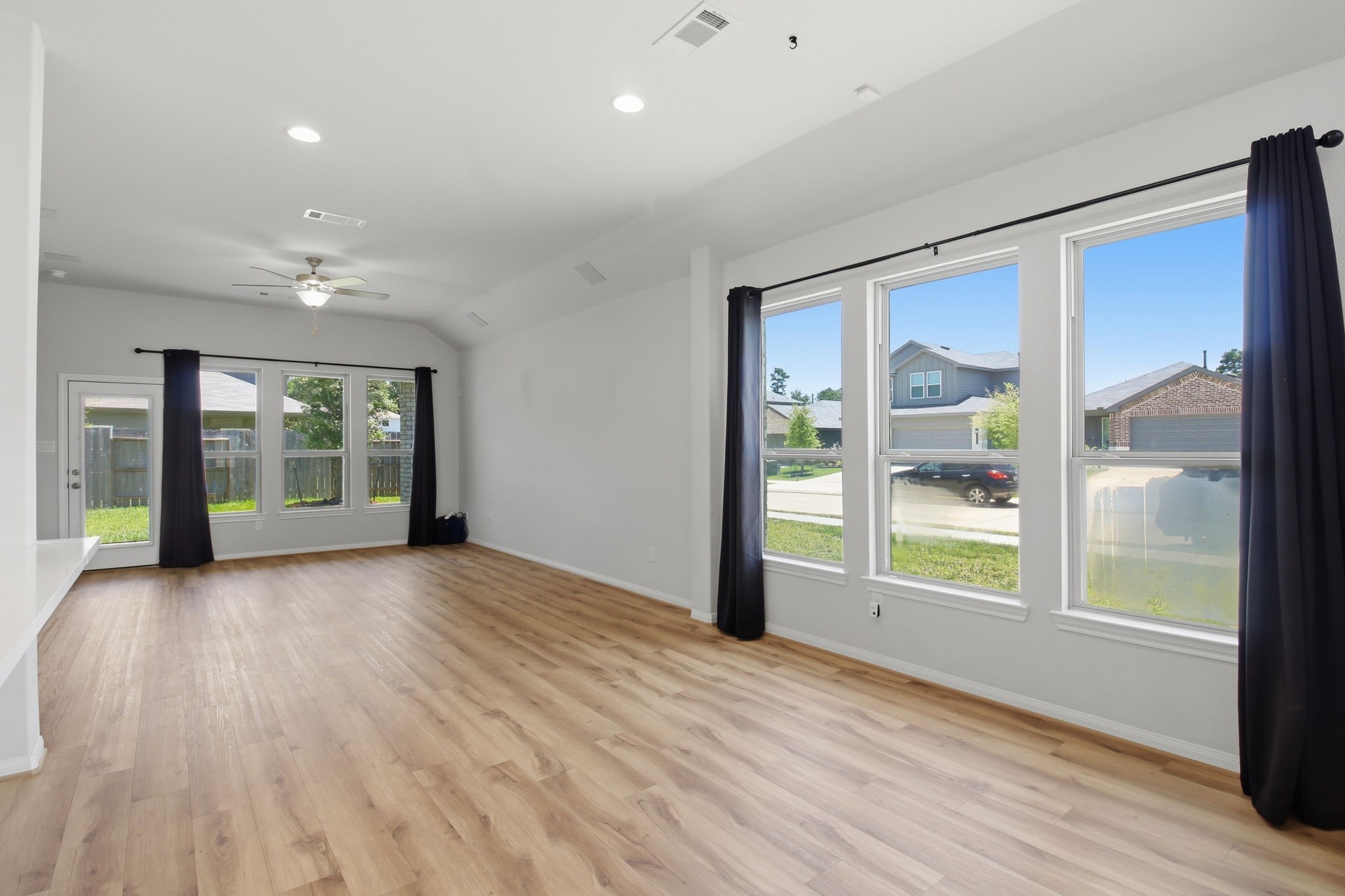 dining area open to living room