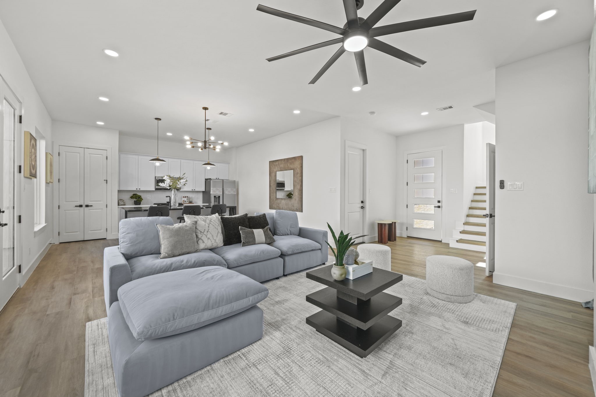 The first floor is open concept perfect for entertaining.
