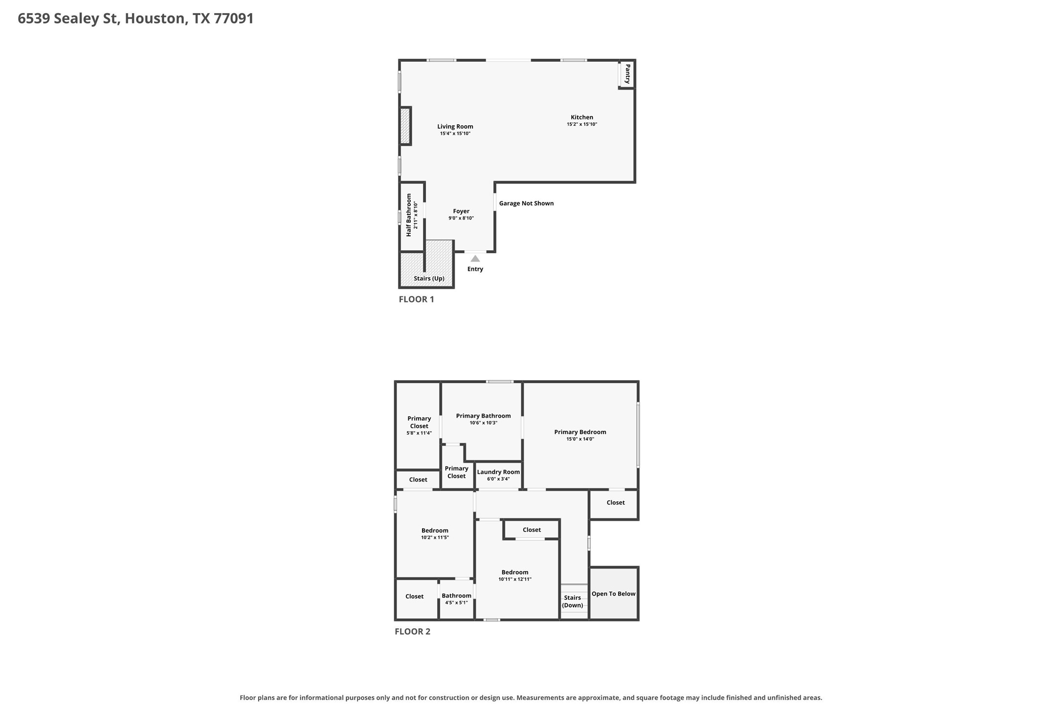 Combined floor plan.