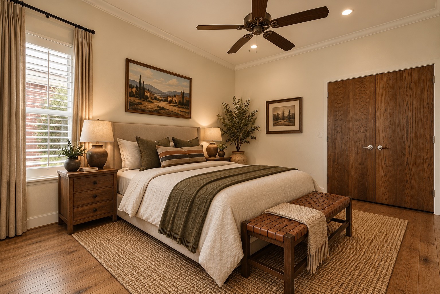 Secondary Bedroom. Staged