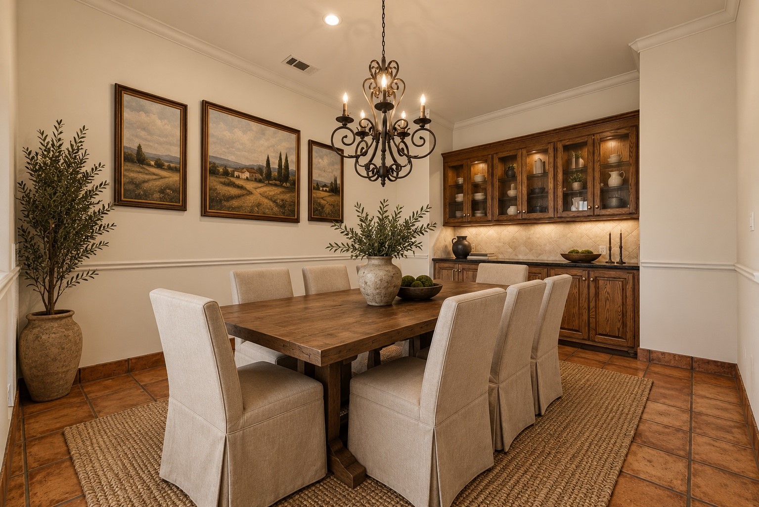 Dining Room. Virtually Staged.