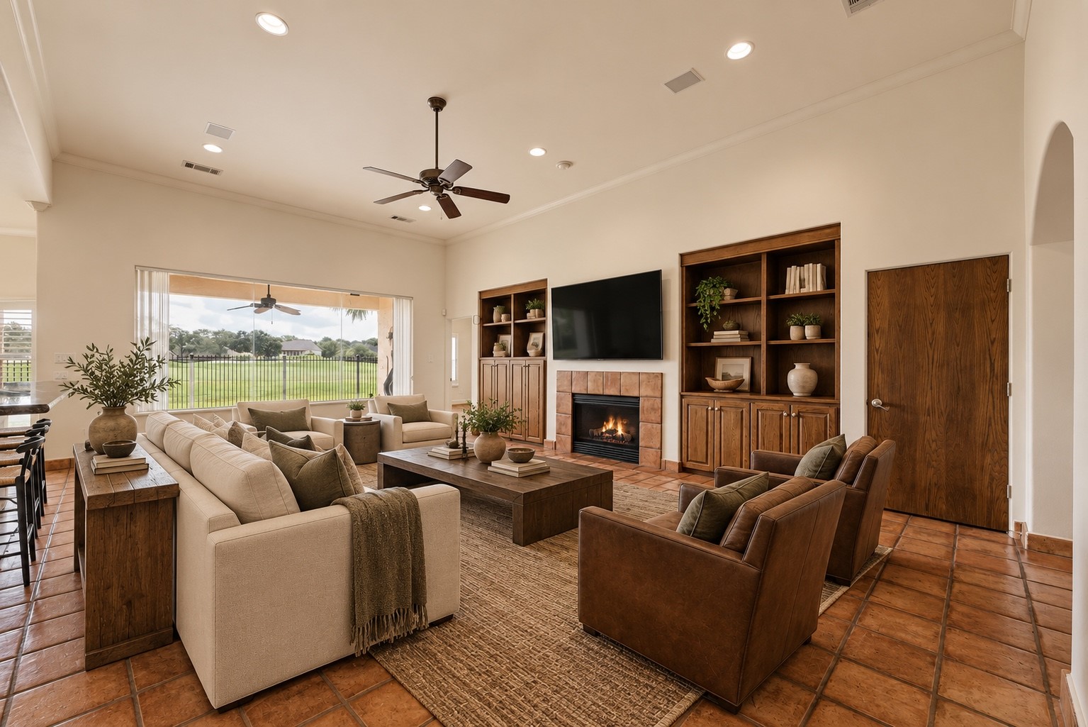 Virtually Staged Living Room.