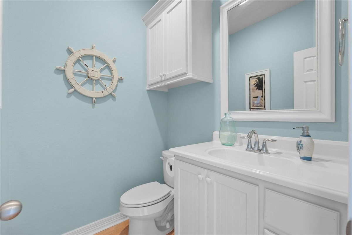 First floor half bath