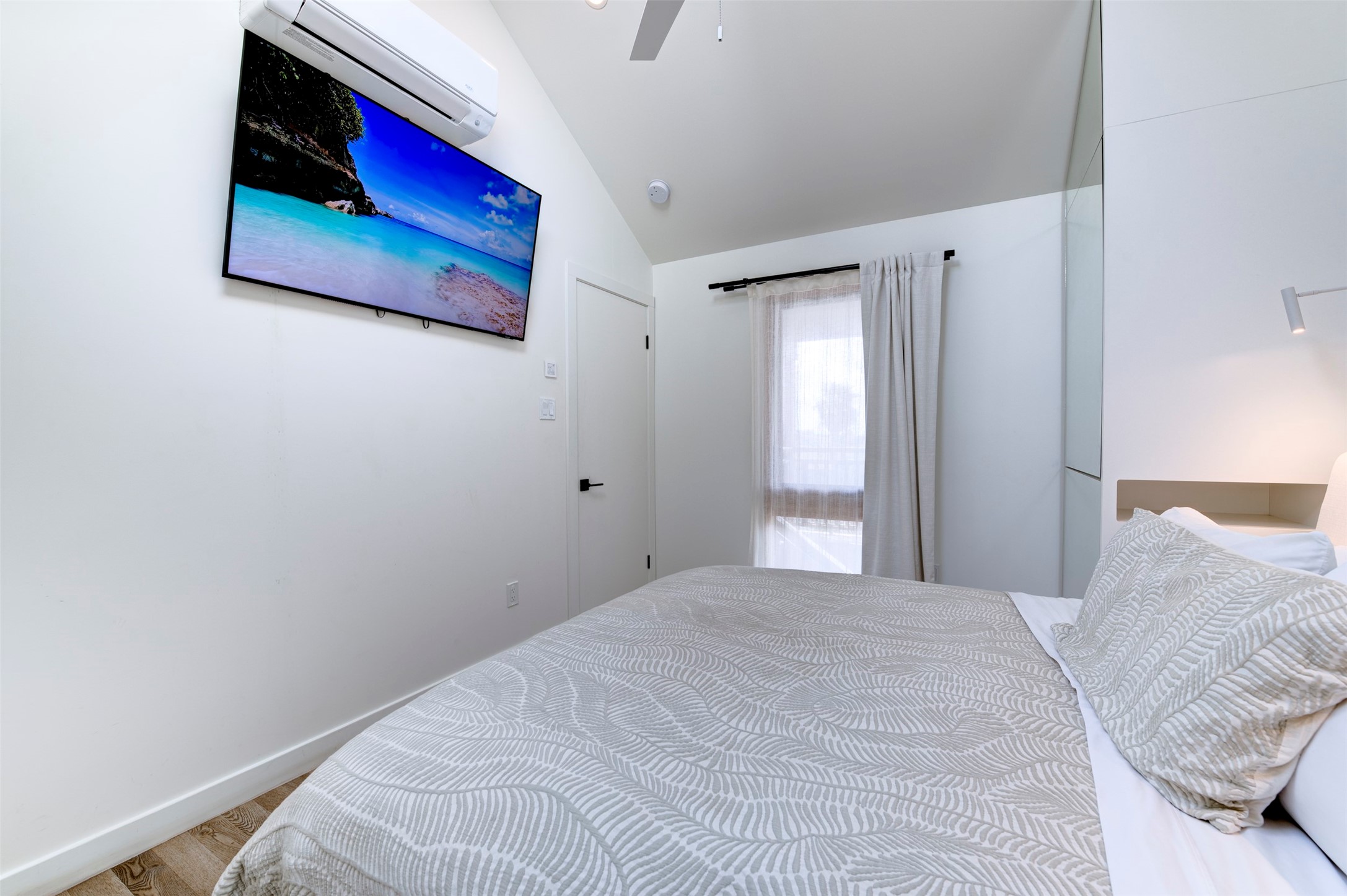 Back house primary king bedroom with built-in wardrobes