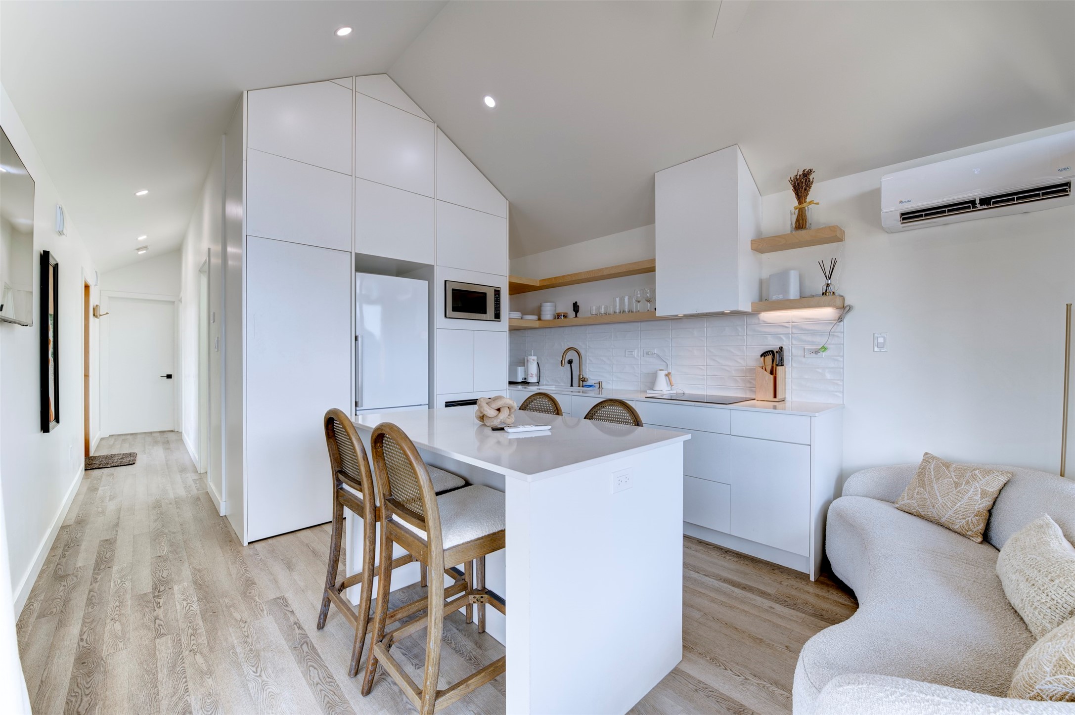 Back house kitchen and living area