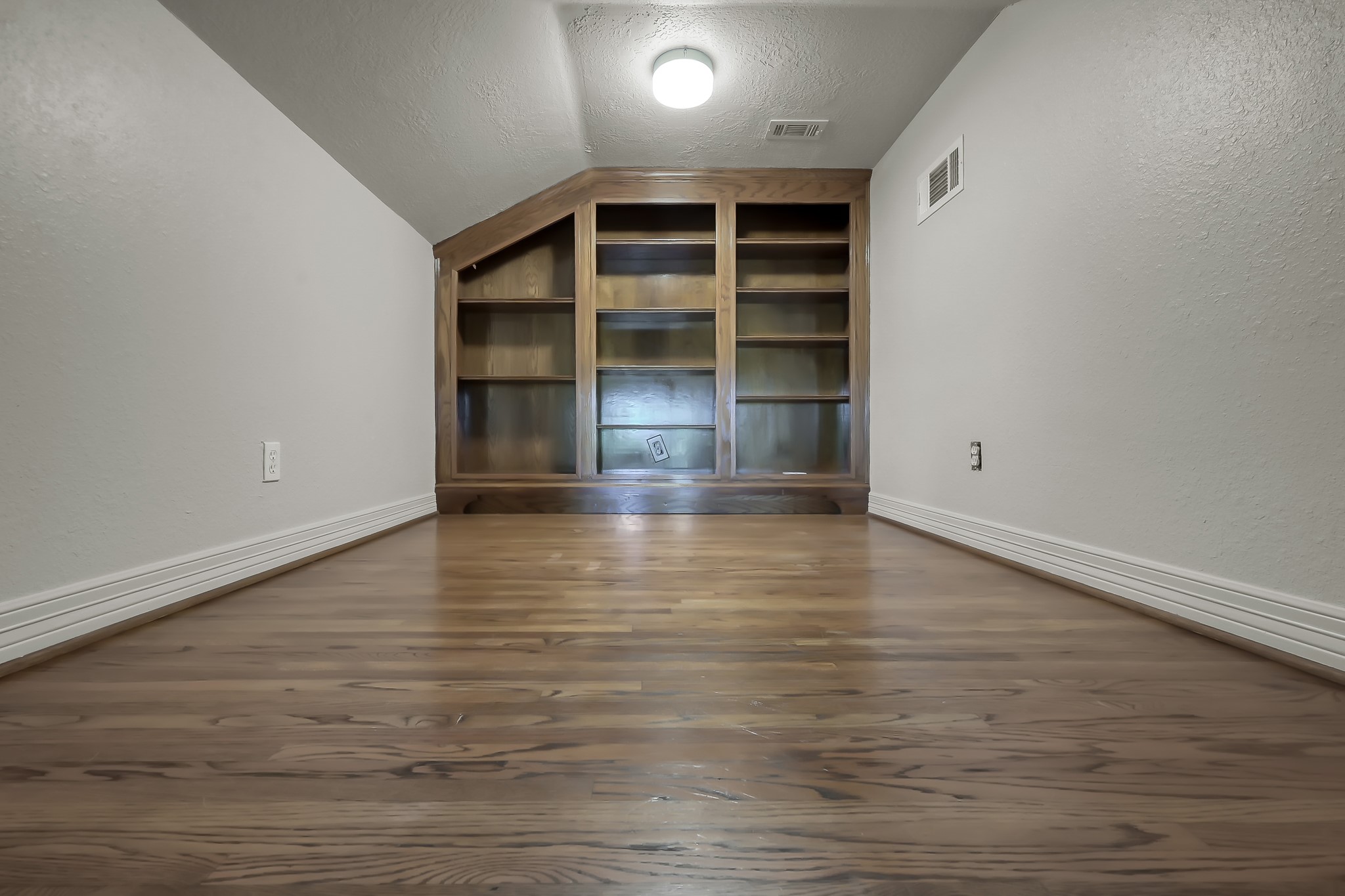 Lots of shelving in the Hidden Storage Room