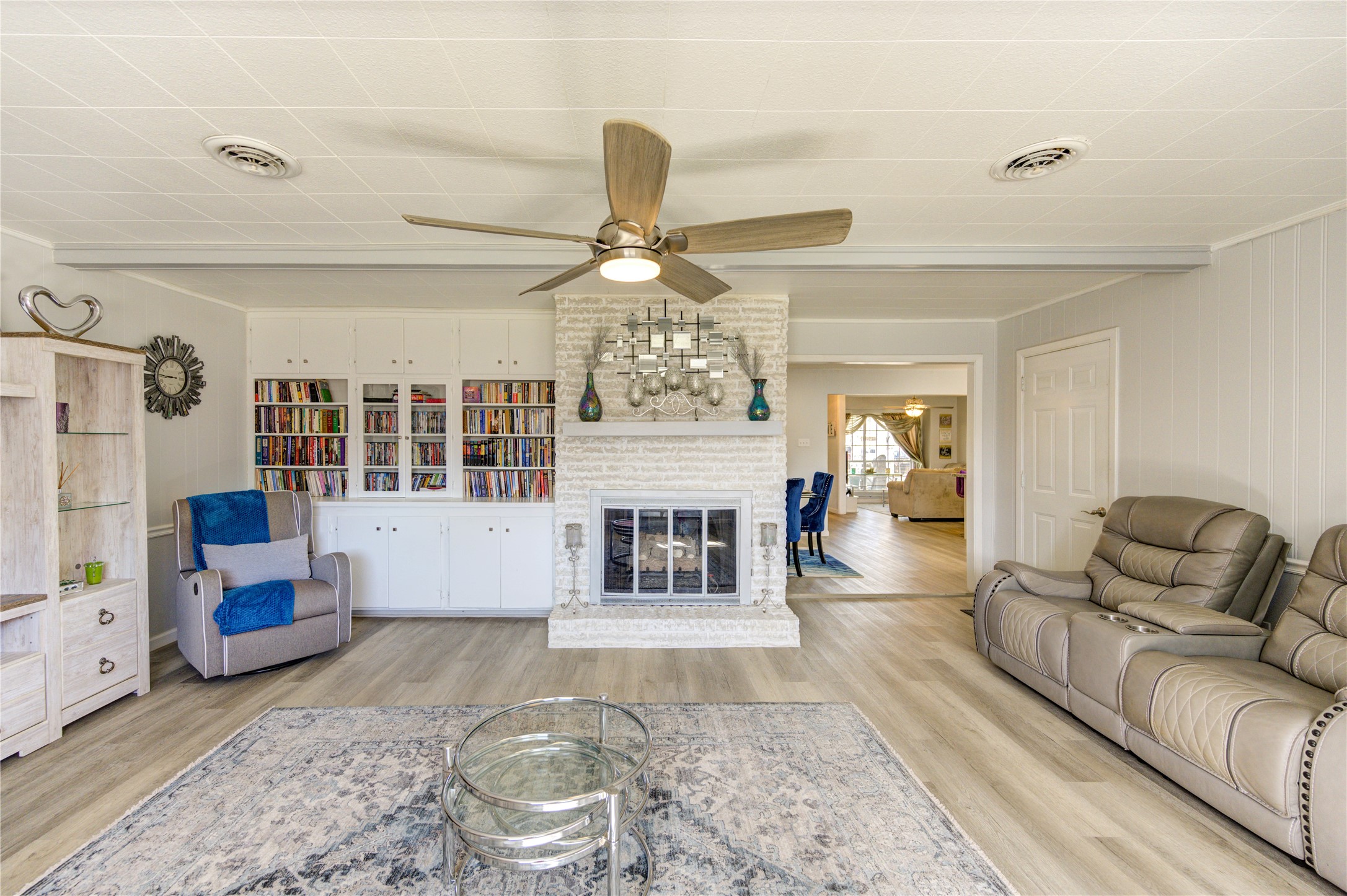 Another view of the den.