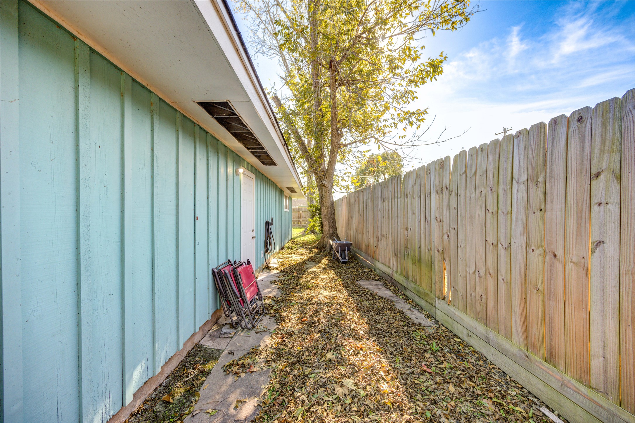 Another exterior view of the home.