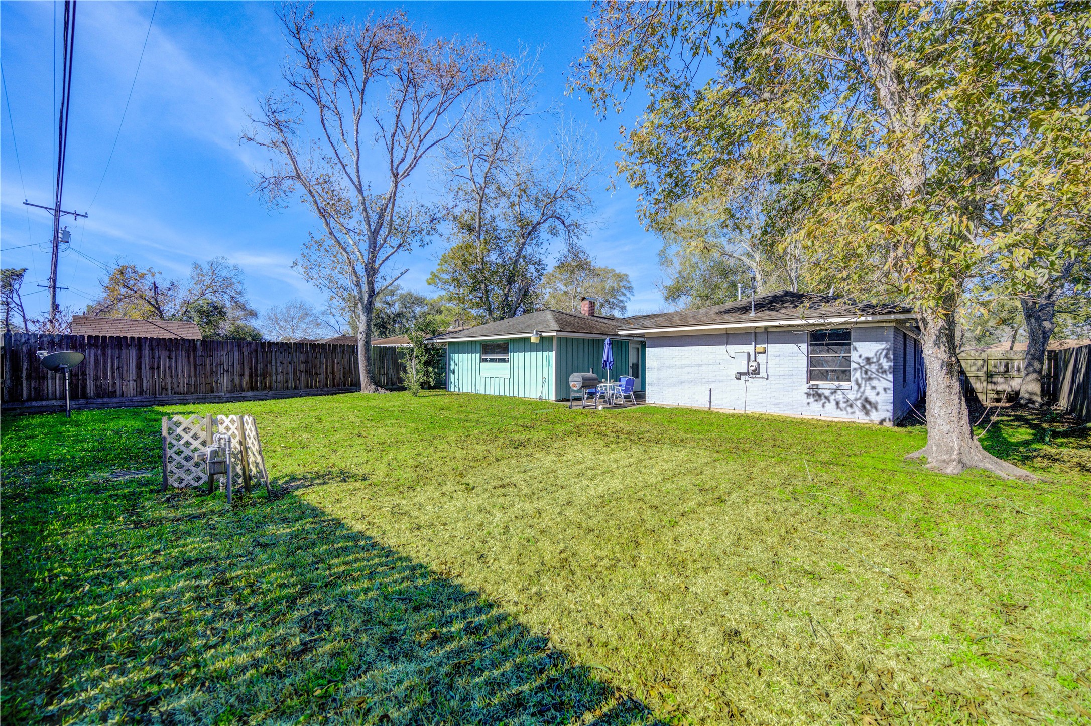 Another view of the backyard.