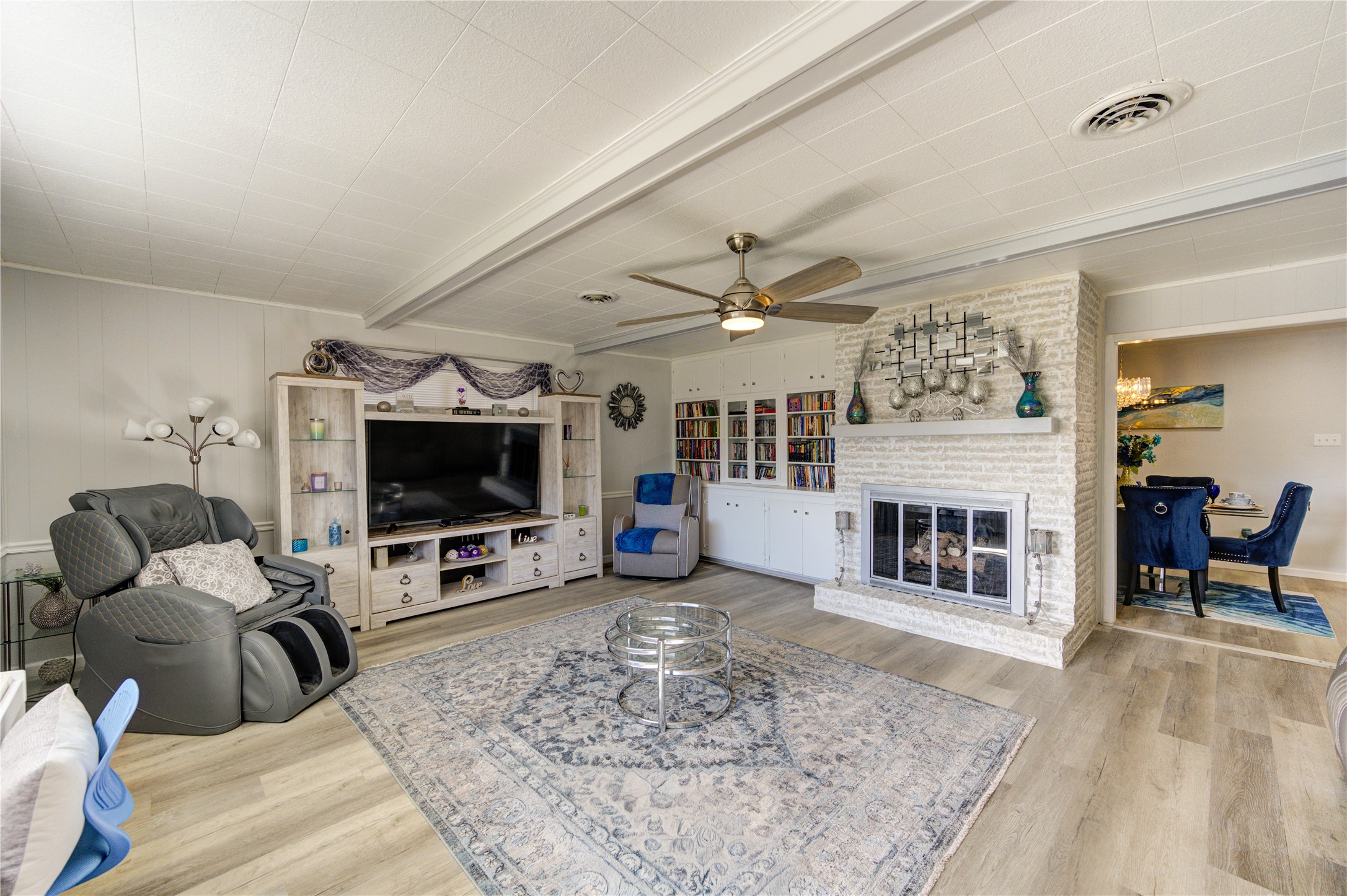 Another view of the den.