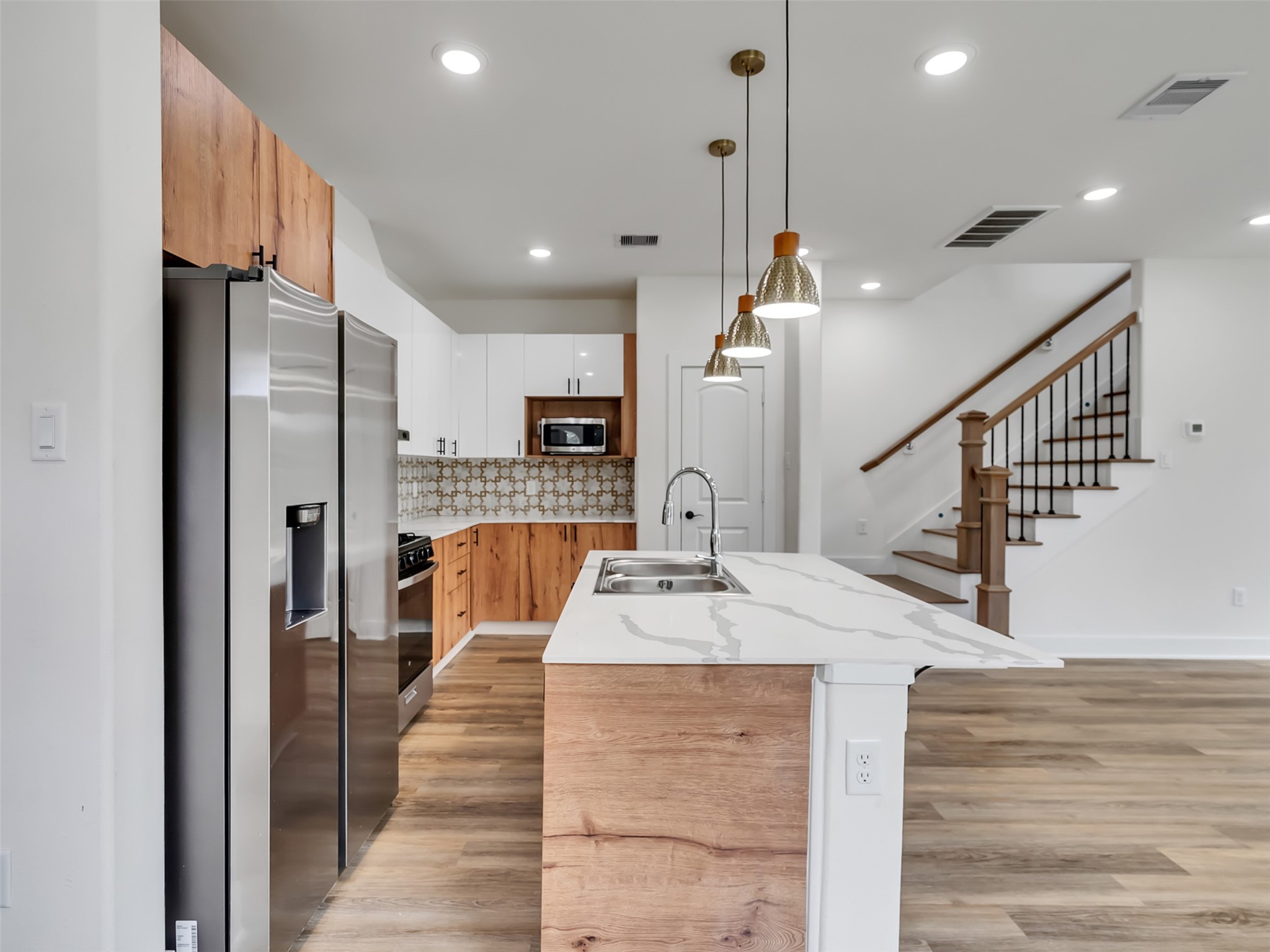 Kitchen view from the entry door.